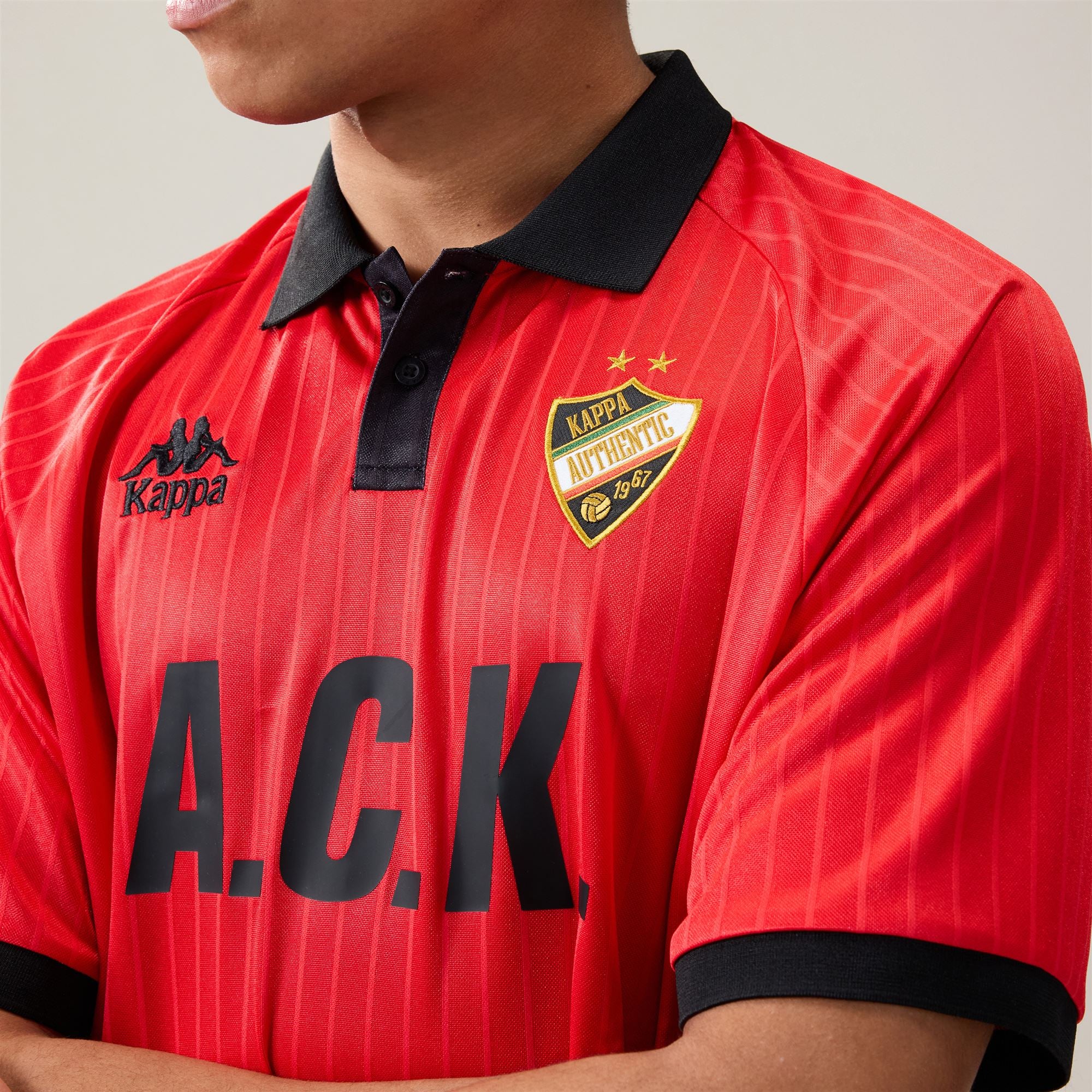 AUTHENTIC   SLOAN - Active Jerseys - Polo Shirt - Man - Red Md Coral-Black - Image 7