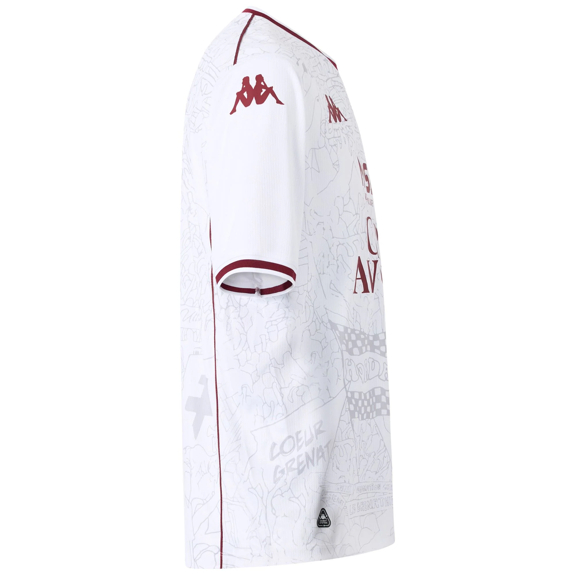 KOMBAT 2026 AWAY FC METZ - Active Jerseys - Shirt - Man - WHITE-RED GRANATA-SPONSOR - Image 2