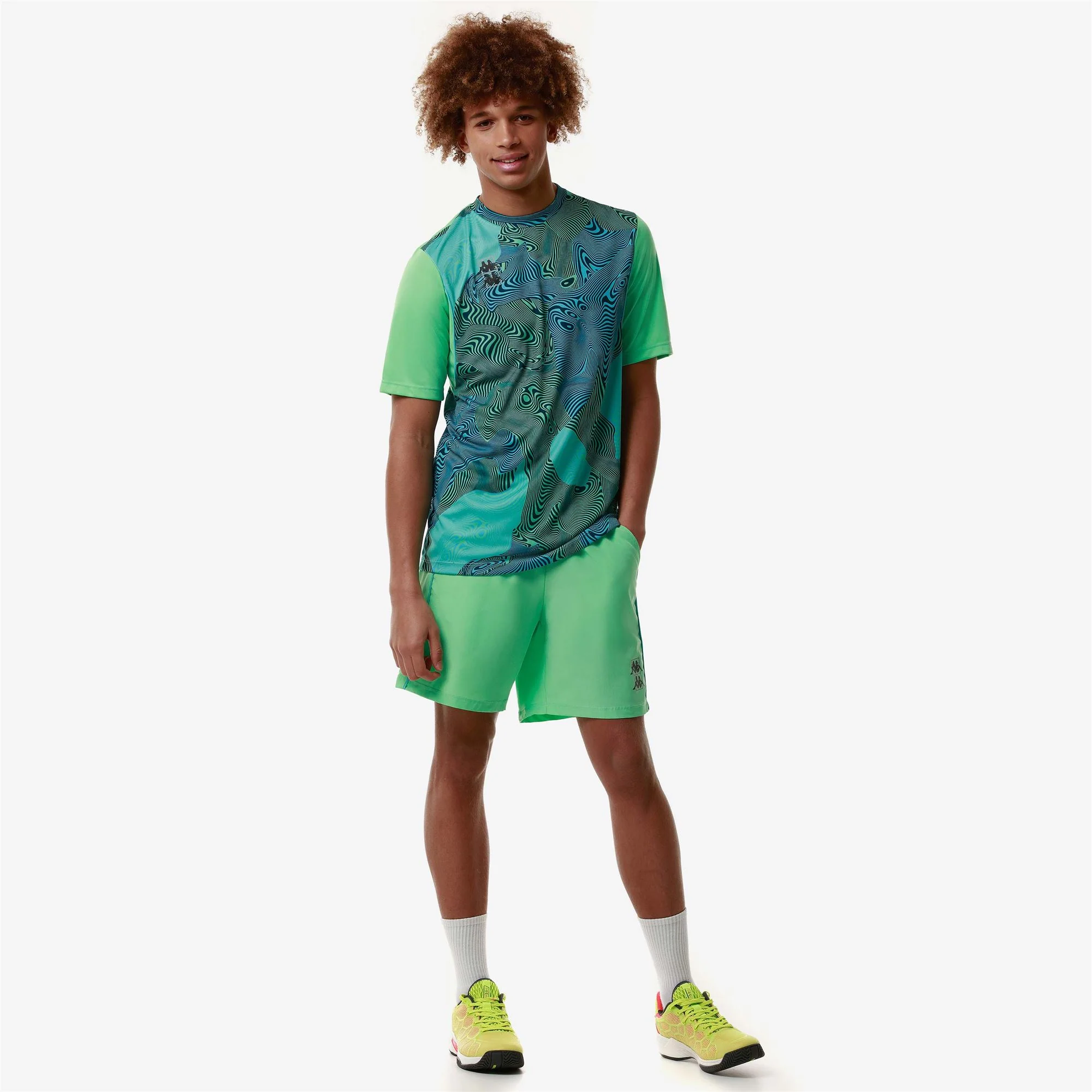 KOMBAT PADEL FIER - Active Jerseys - Shirt - Man - GREEN SPRING-GREEN AQUA-TURQUOISE LT-BLUE - Image 5