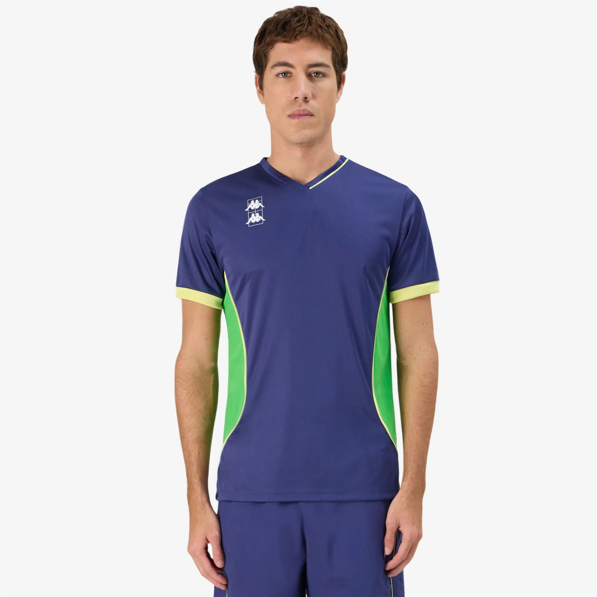 KOMBAT PADEL GHINO - Active Jerseys - Shirt - Man - BLUE TWILIGHT-GREEN FLUO-YELLOW LT SULPHUR - Image 6