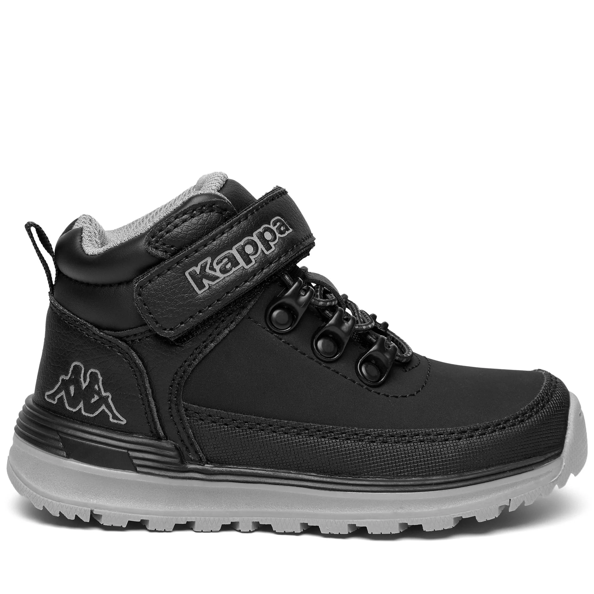 LOGO  MONSI MD EV KID - Ankle Boots - Laced - Kid unisex - BLACK-GREY BISE - Image 3