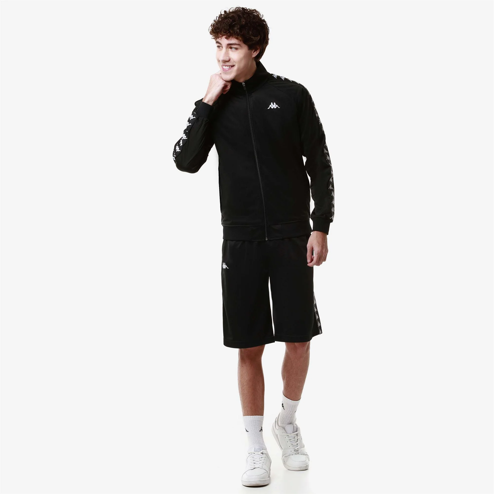 222 BANDA      ANNISTON SLIM - Fleece - Jacket - Man - BLACK-WHITE - Image 4