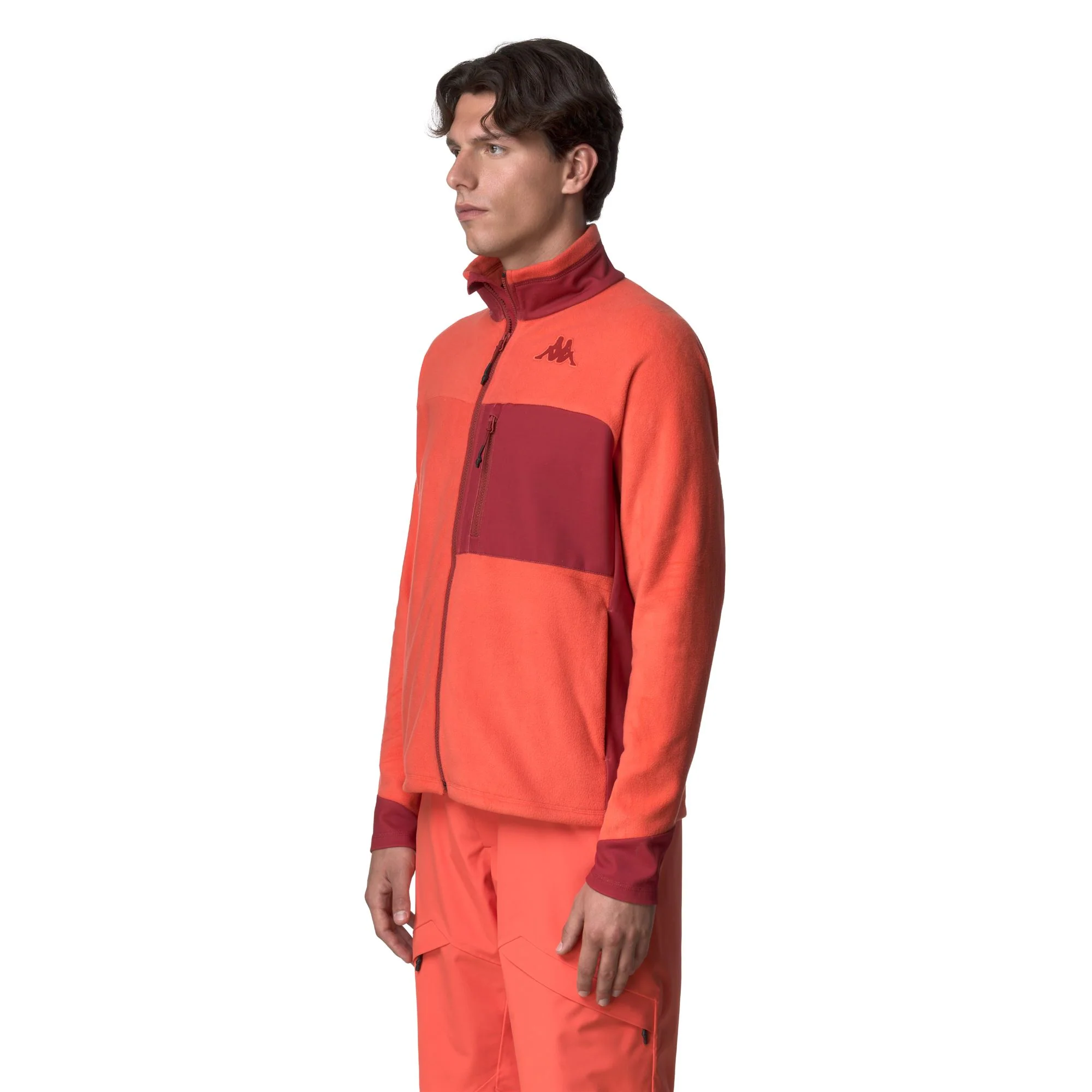 672 - Fleece - Jacket - Man - Orange-RED - Image 5