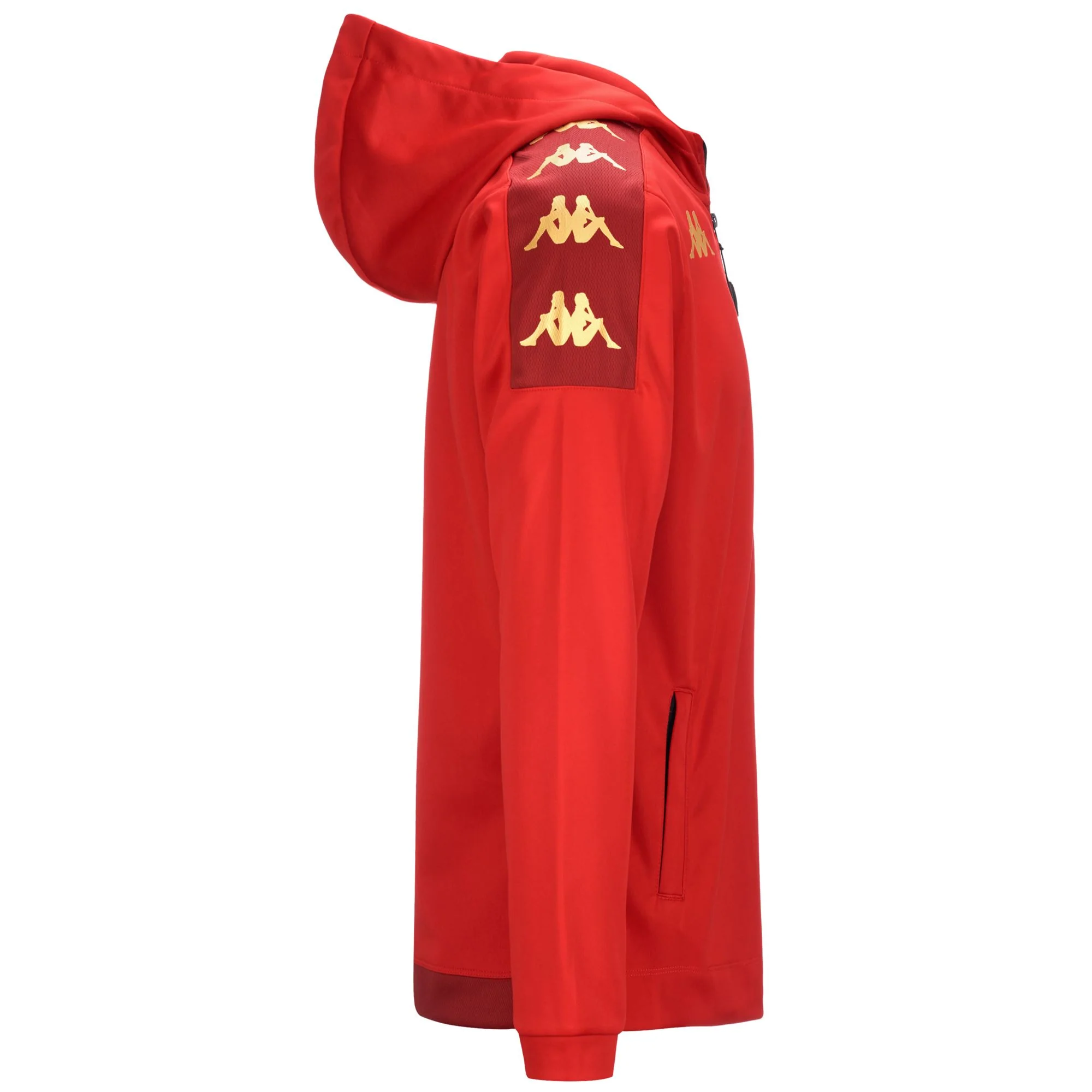 KAPPA4FOOTBALL GREVOLO - Fleece - Hoodie Full Zip - Man - RED-RED DK DAHLIA - Image 2