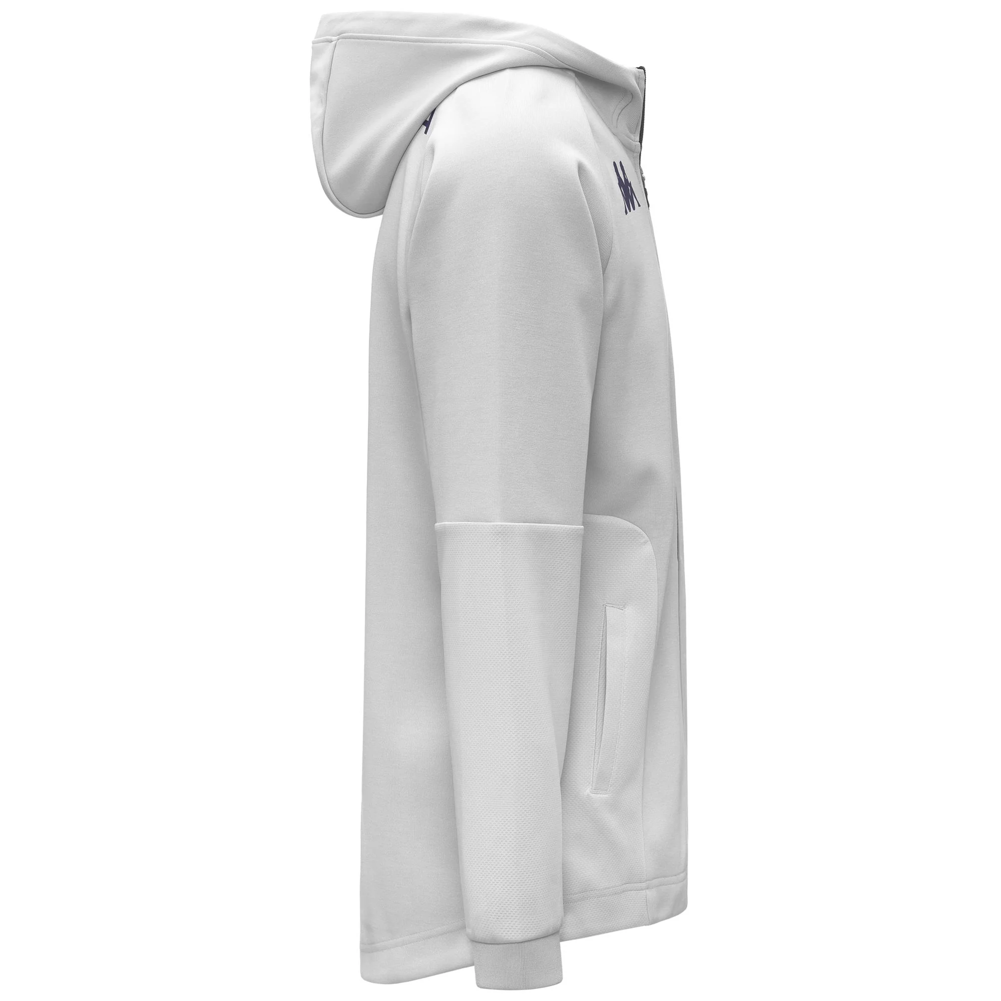 MEQUO FIORENTINA - Fleece - Hoodie Full Zip - Man - GREY DAWN - Image 2