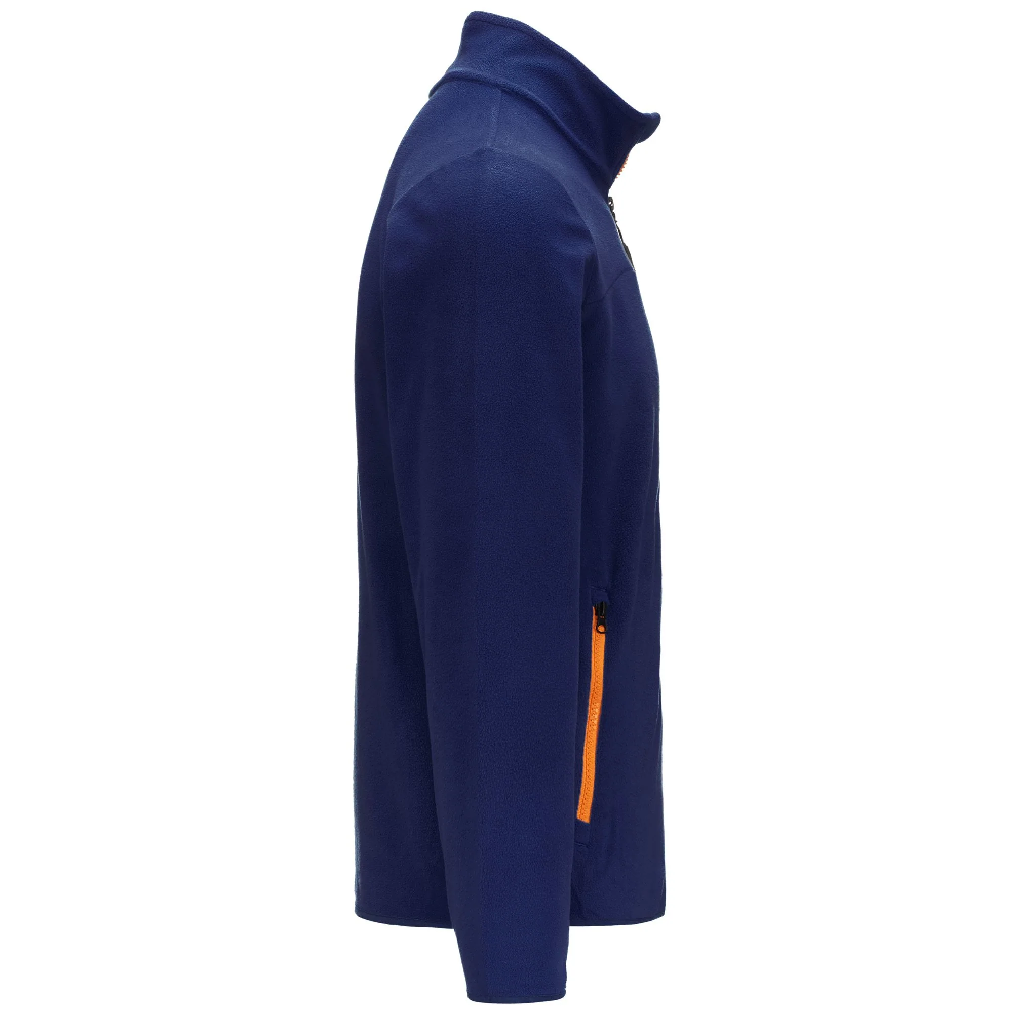 LOGO WIND - Fleece - Jacket - Man - BLUE MARINE-ORANGE - Image 2