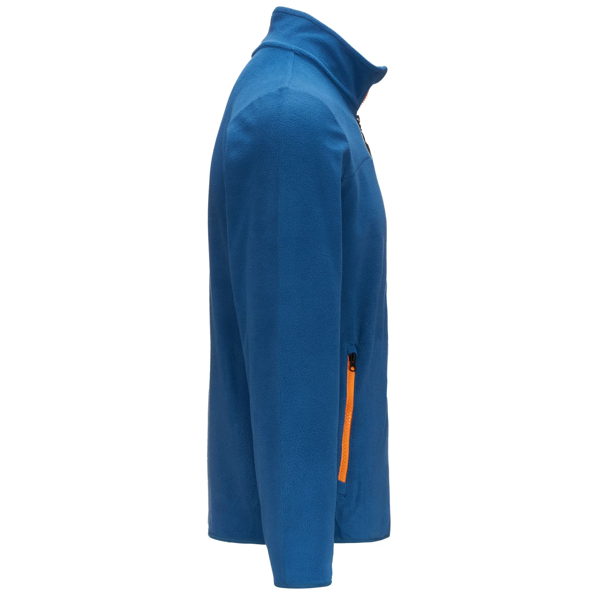 LOGO WIND - Fleece - Jacket - Man - BLUE STELLAR-ORANGE - Image 2