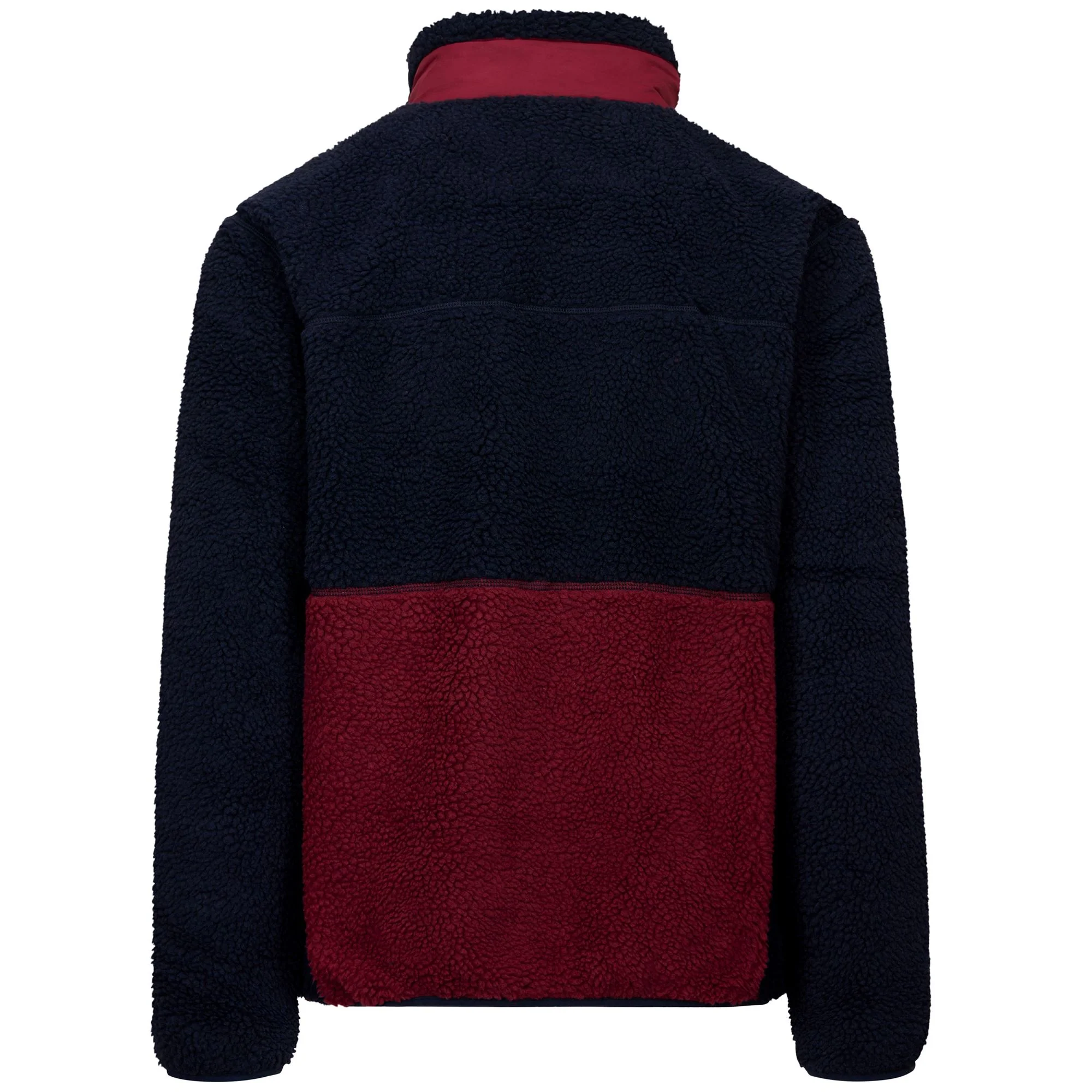 326 US - Fleece - Jacket - Unisex - Blue Baritone-Red Pomegranate - Image 4