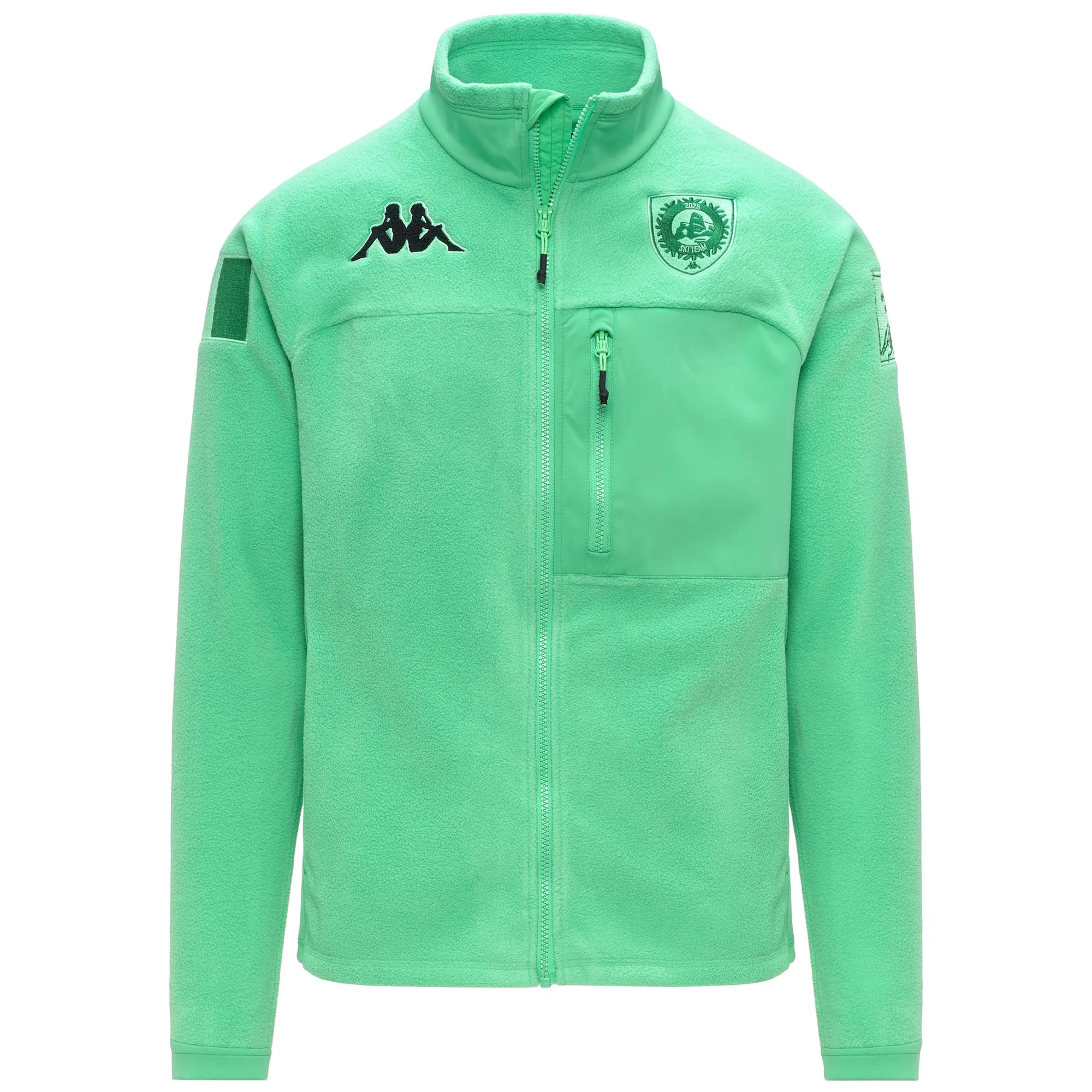 672 PREMIUM - Fleece - Jacket - Unisex - Green Irish-Black - Image 2
