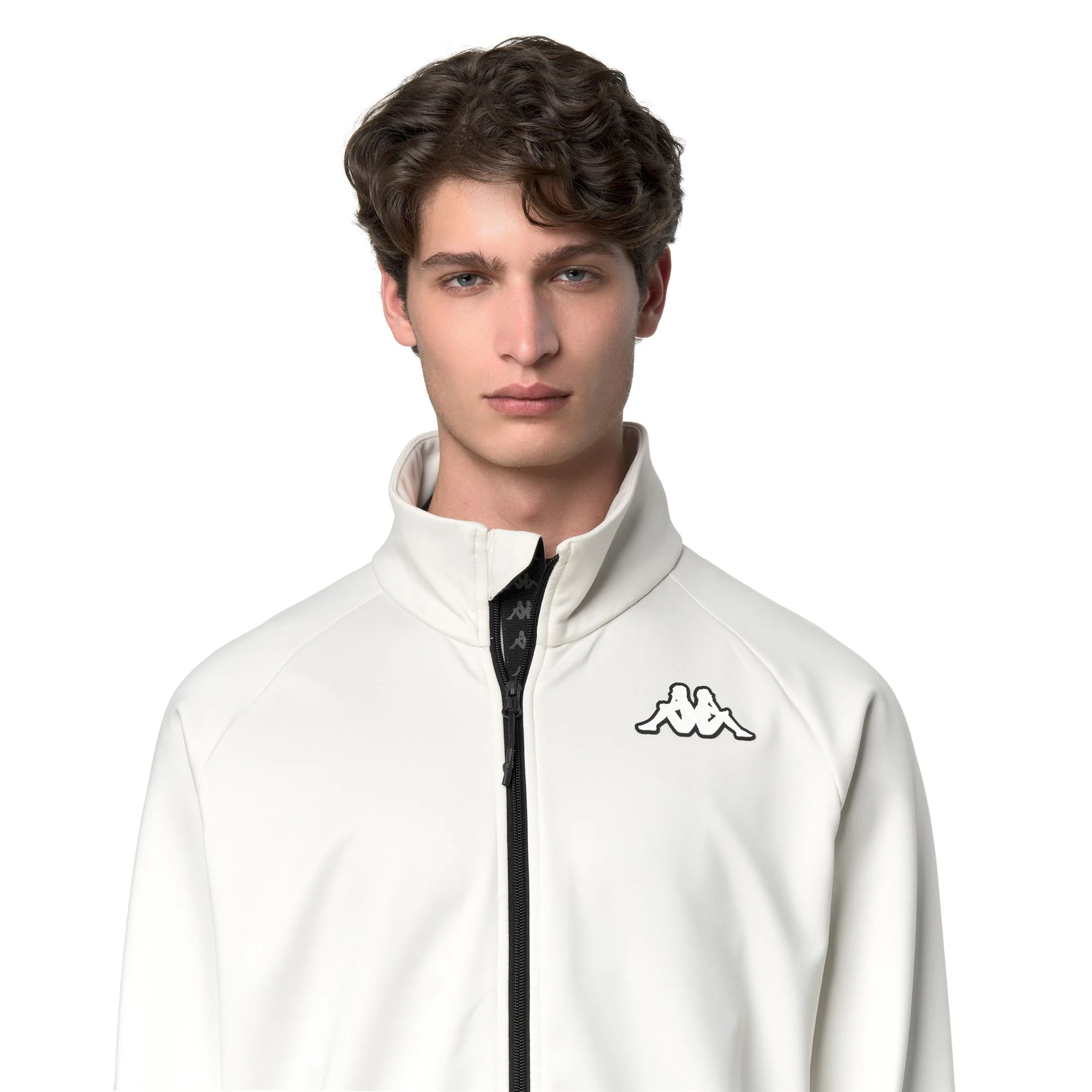 821FZ - Fleece - Jacket - Unisex - White Coconut-Black - Image 7