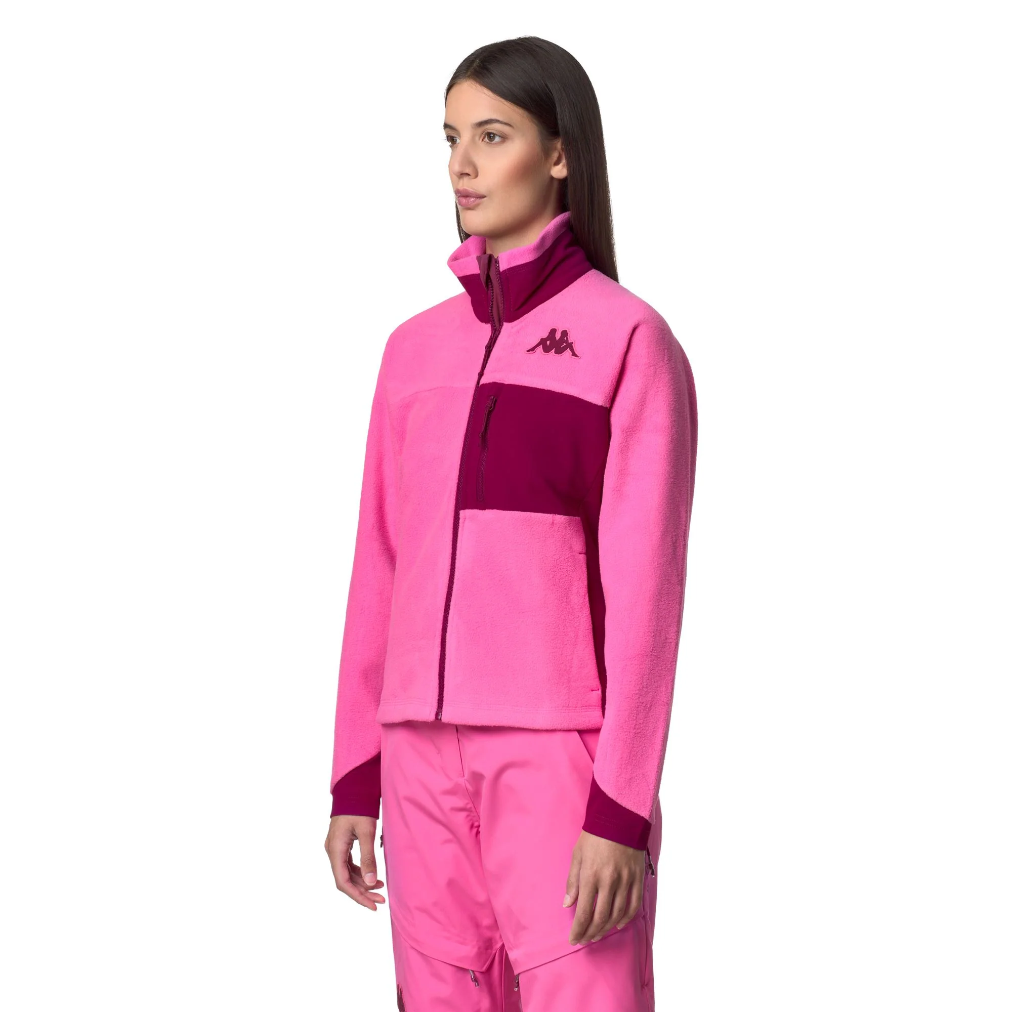 673 - Fleece - Jacket - Woman - Fuchsia Lt-Red Plum - Image 5