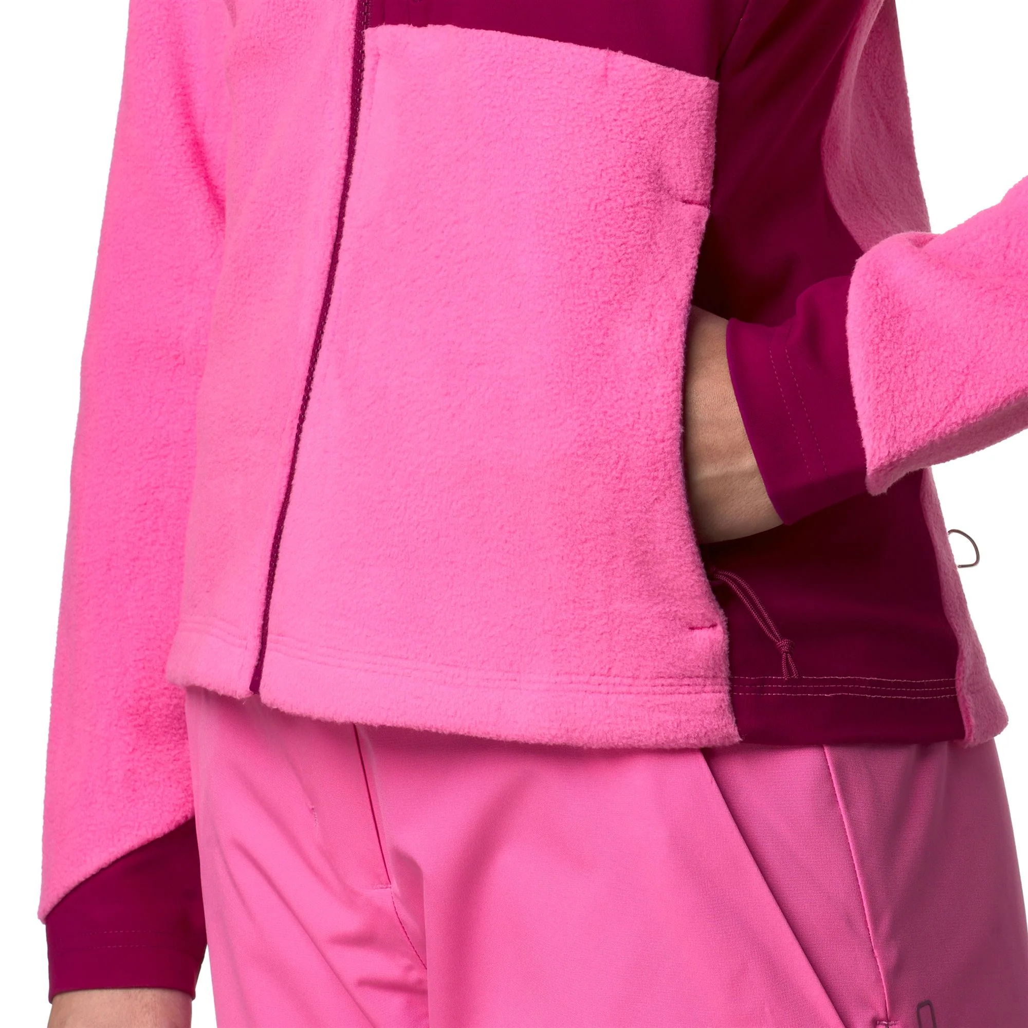 673 - Fleece - Jacket - Woman - Fuchsia Lt-Red Plum - Image 7