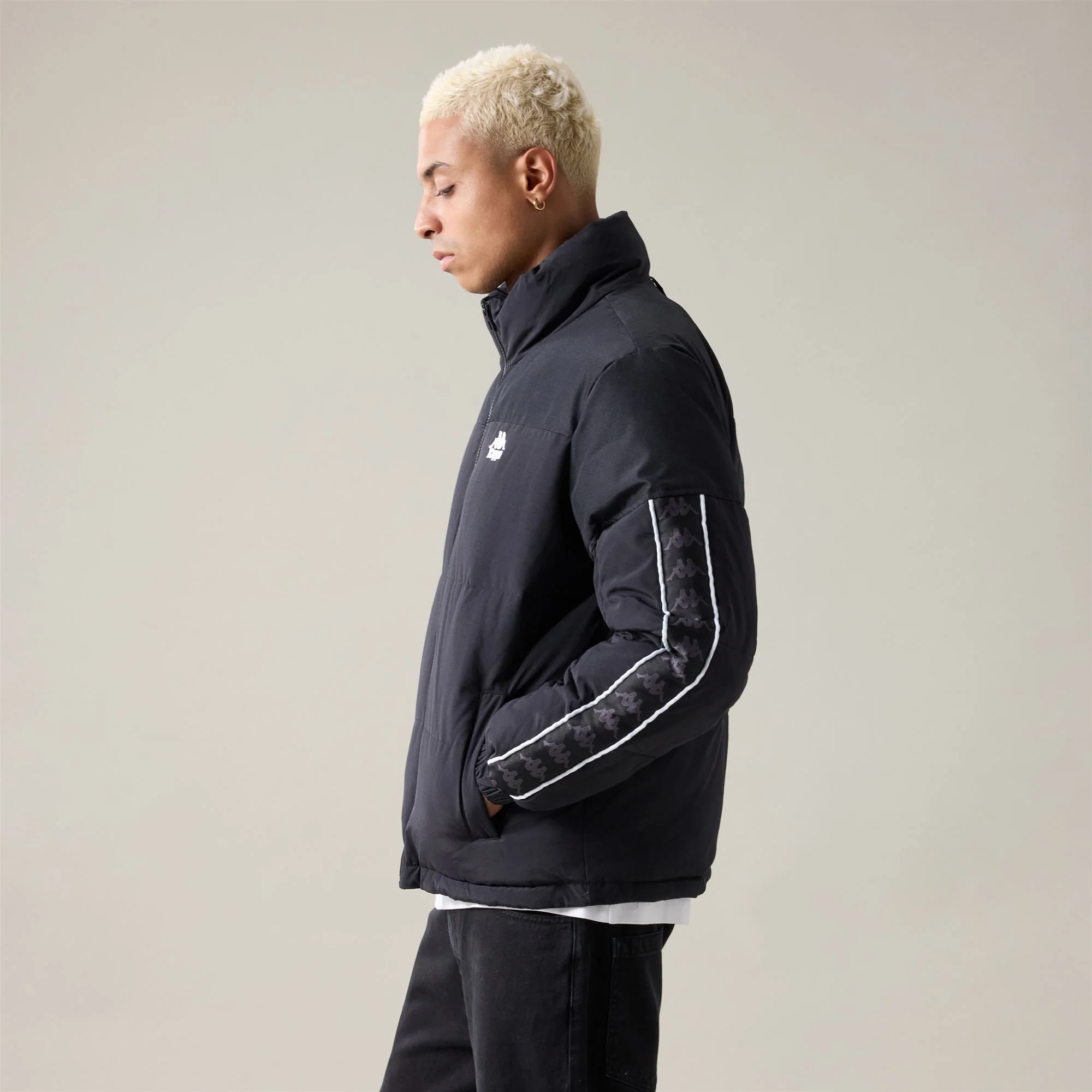 ONREL - Jackets - Mid - Man - Black-White - Image 5