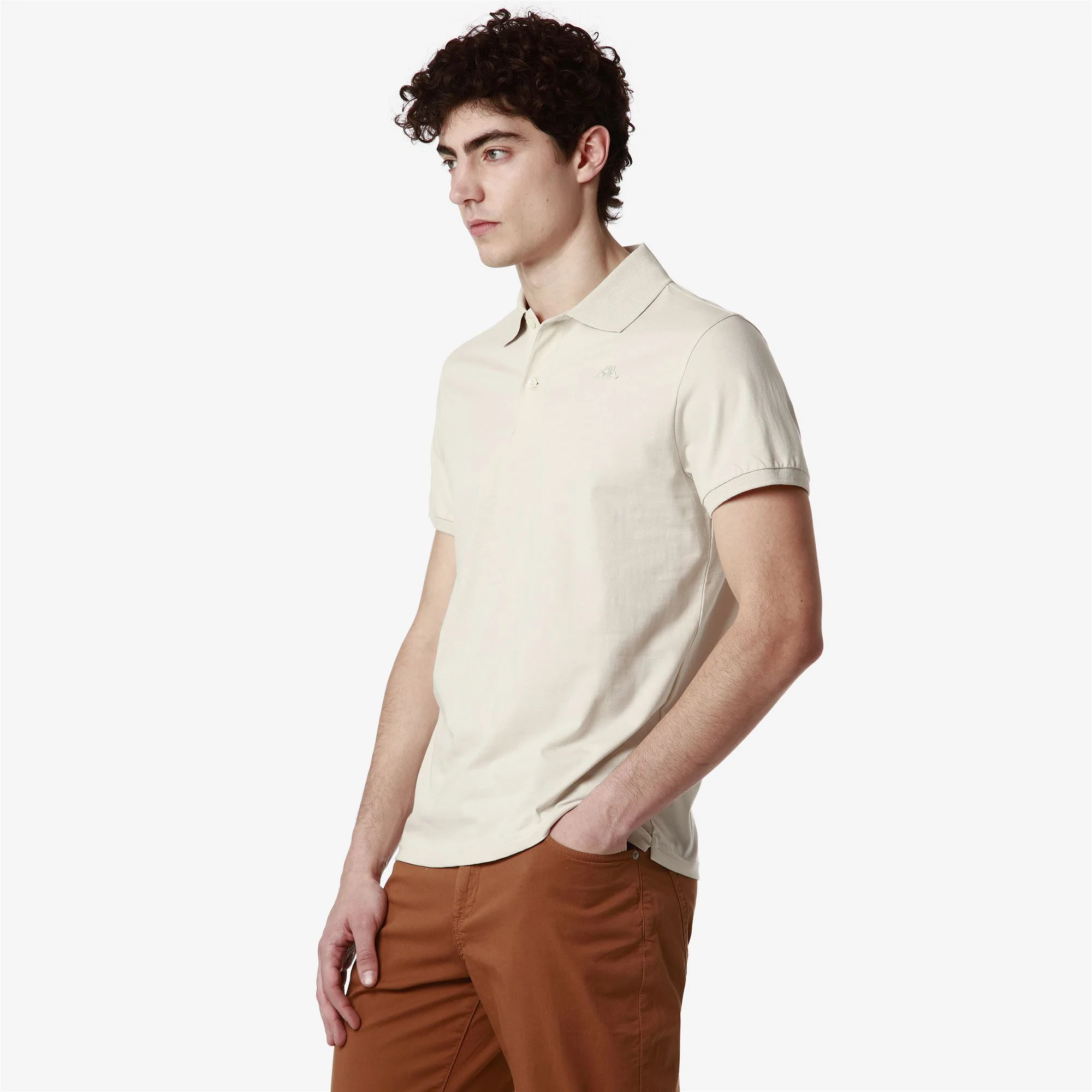 AARAU - La polo Robe di Kappa - Polo - Man - BEIGE MOONBEAM - Image 3