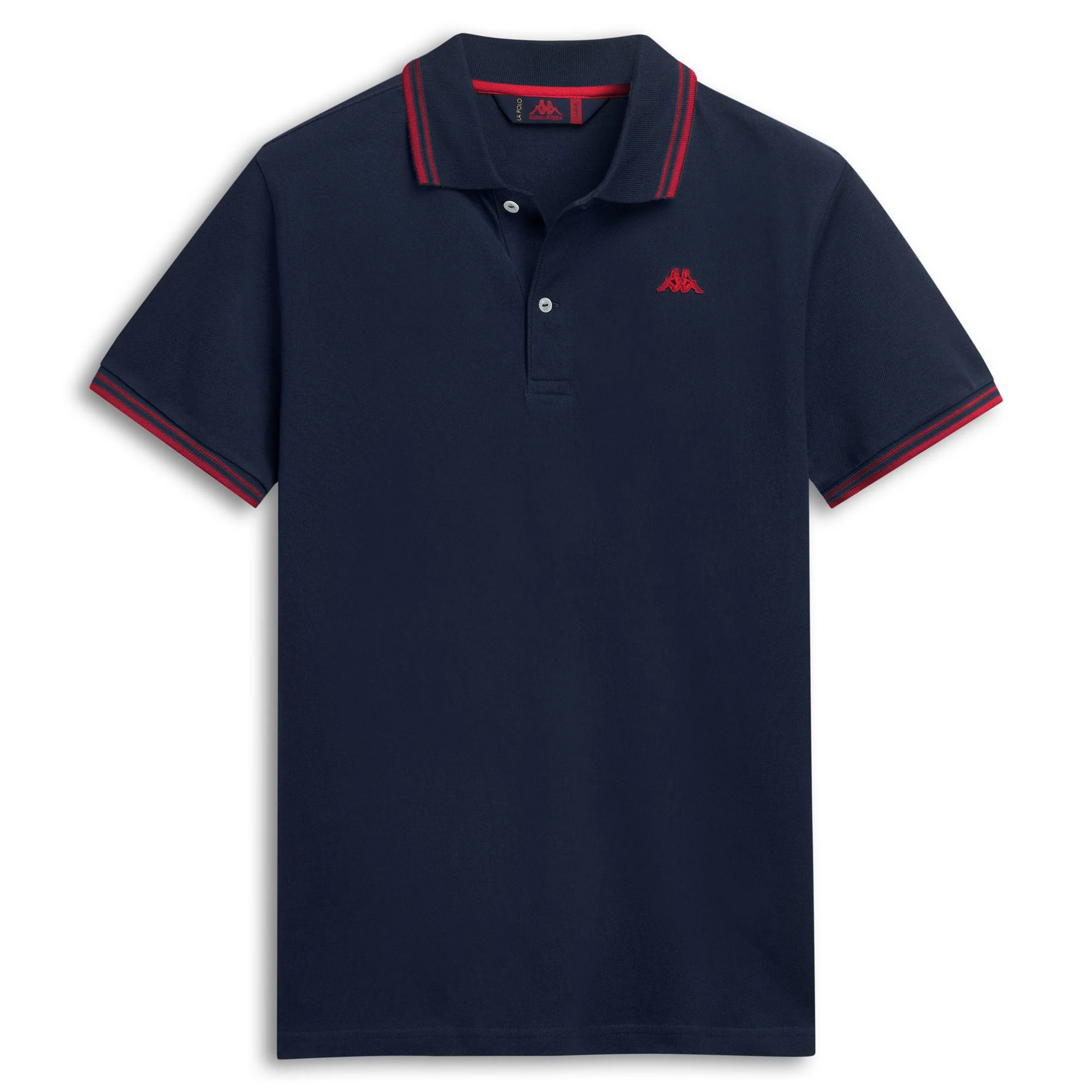 HARRY - La polo Robe di Kappa - Polo - Man - BLUE IRIS-RED MD CORAL