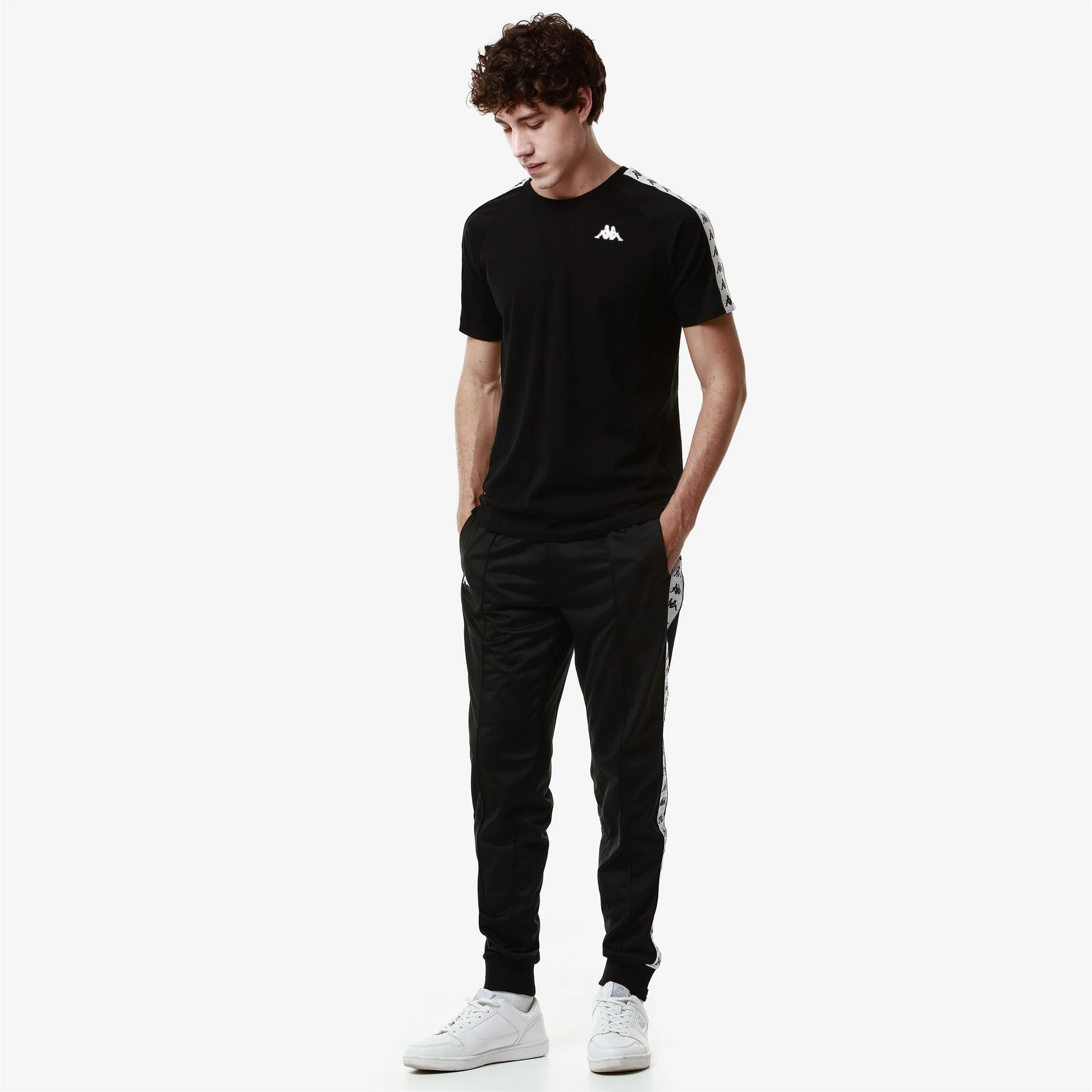222 BANDA    RASTORIA SLIM - Pants - Sport Trousers - Man - BLACK-WHITE - Image 6