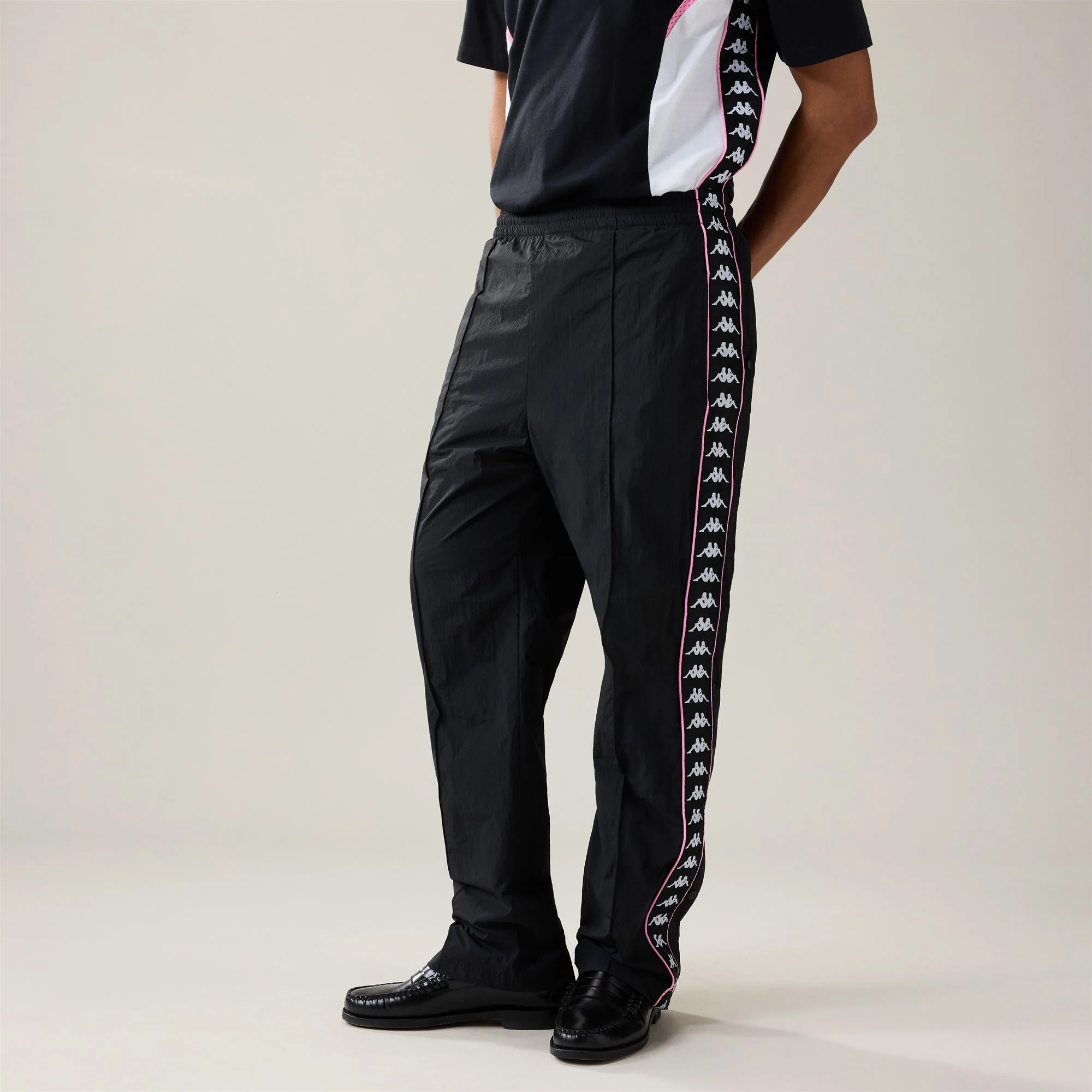222 BANDA SEBASTIAN - Pants - Sport Trousers - Unisex - BLACK-PINK PRISM-WHITE - Image 4