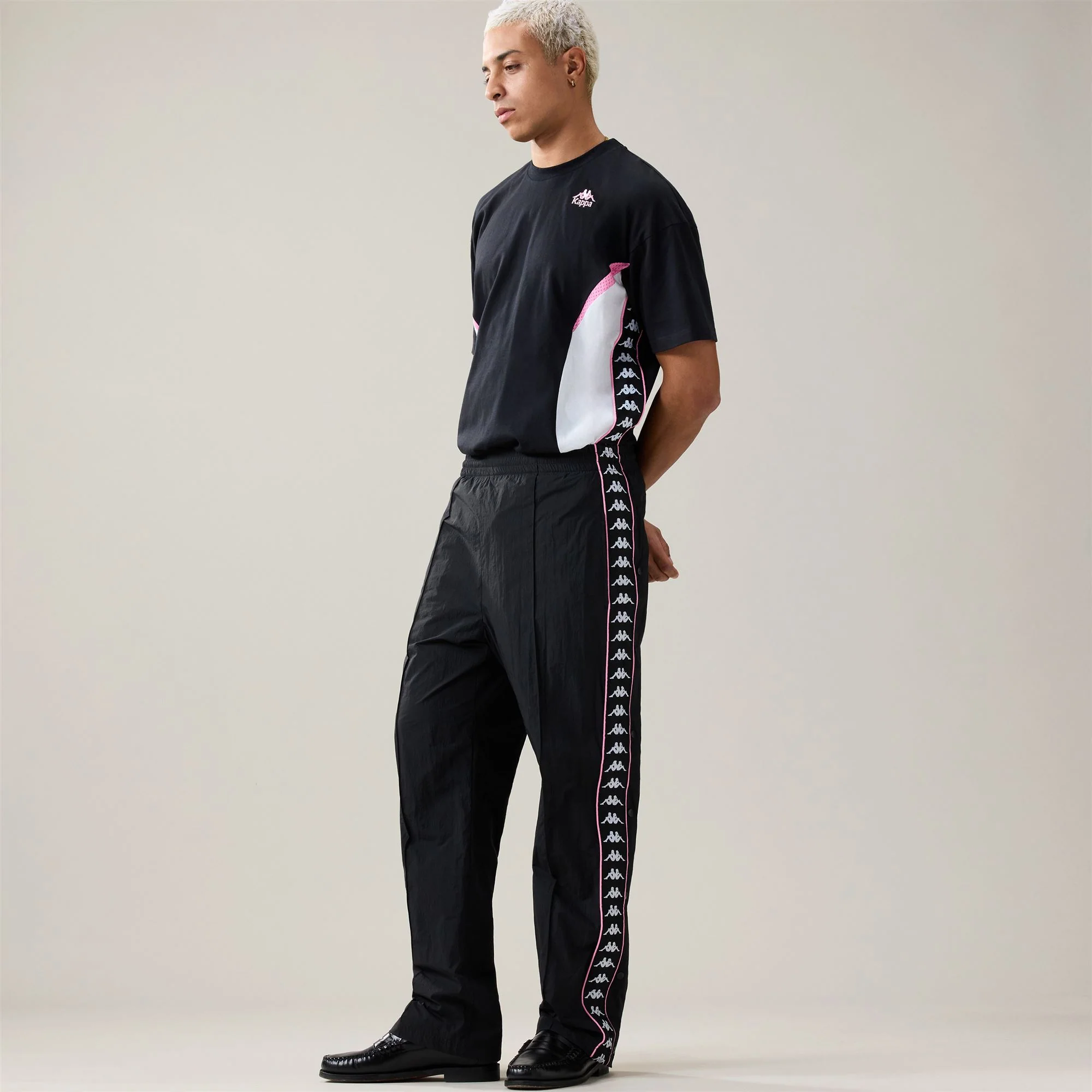 222 BANDA SEBASTIAN - Pants - Sport Trousers - Unisex - BLACK-PINK PRISM-WHITE - Image 5