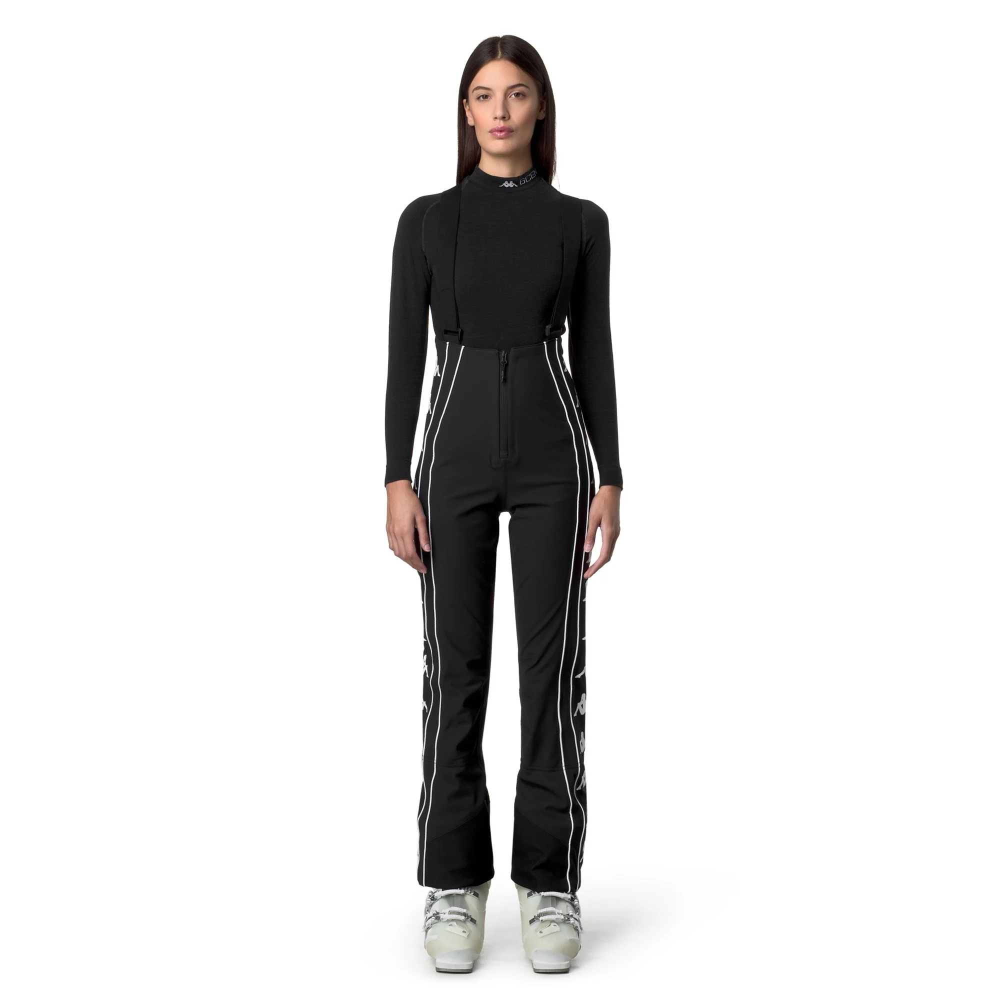 6CENTO 685 222 BANDA - Pants - Sport Trousers - Woman - BLACK-WHITE