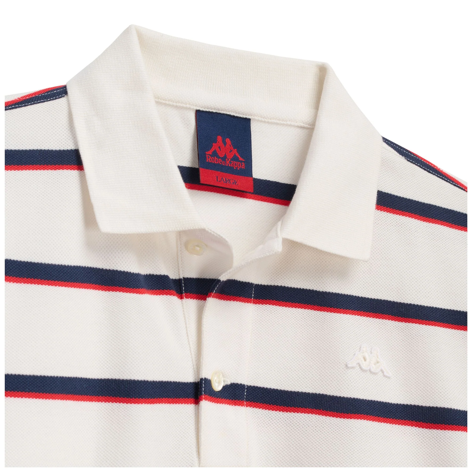 CALIXTO - Polo Shirts - Polo - Man - WHITE CLOUD-BLUE IRIS-RED MD CORAL - Image 3