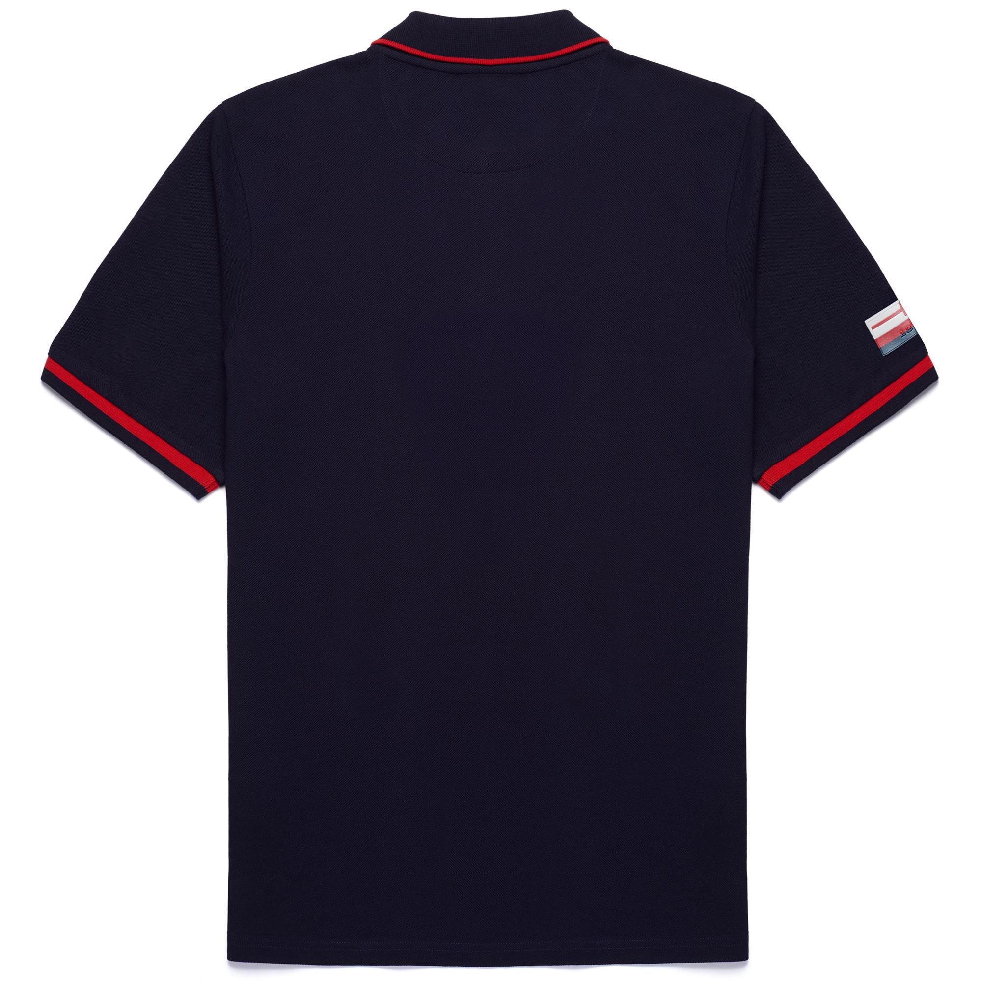 HERVE GENOA - Polo Shirts - Polo - Man - BLUE MARINE-RED BLAZE - Image 3