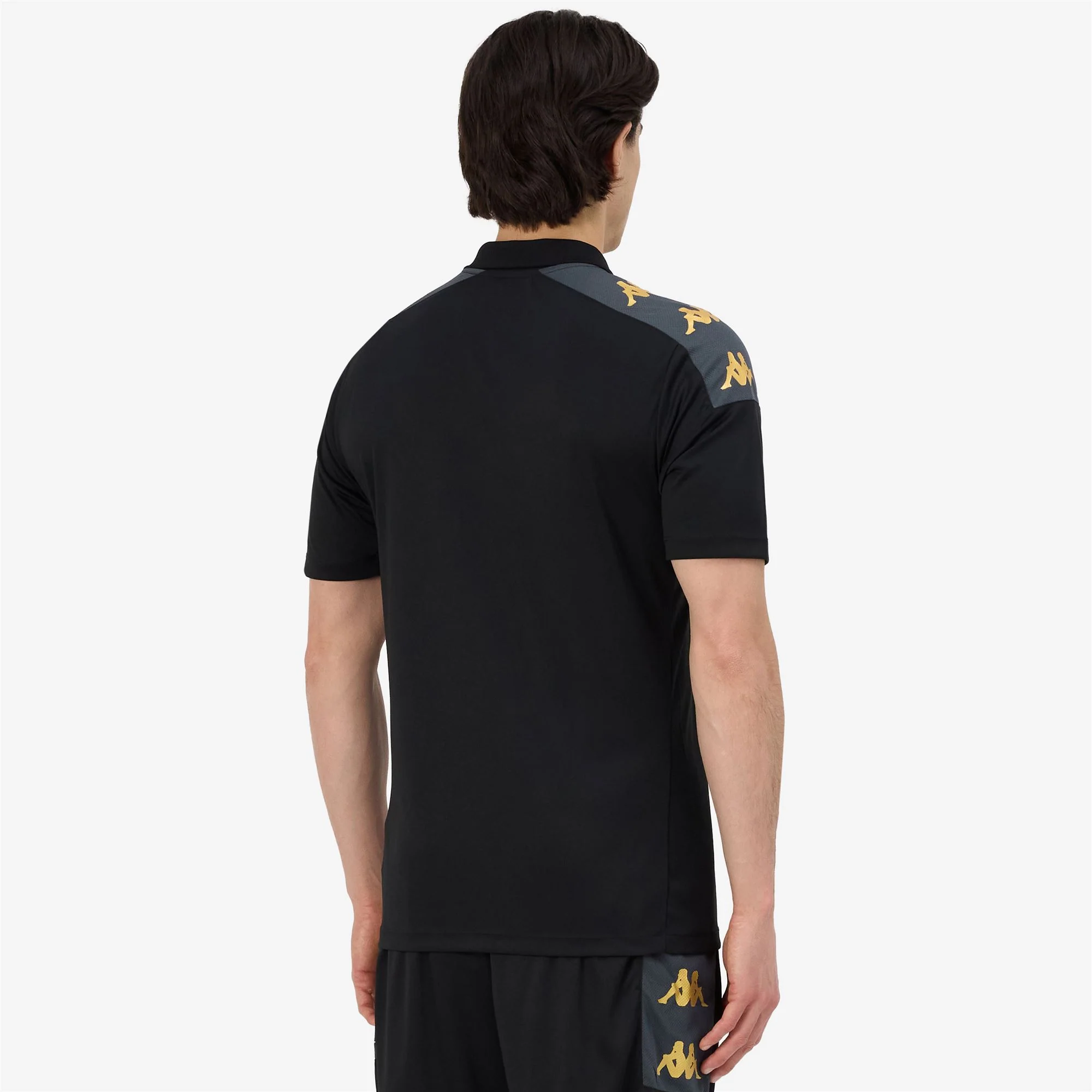 KAPPA4FOOTBALL GHIOLO - Polo Shirts - Polo - Man - BLACK-GREY DK - Image 7