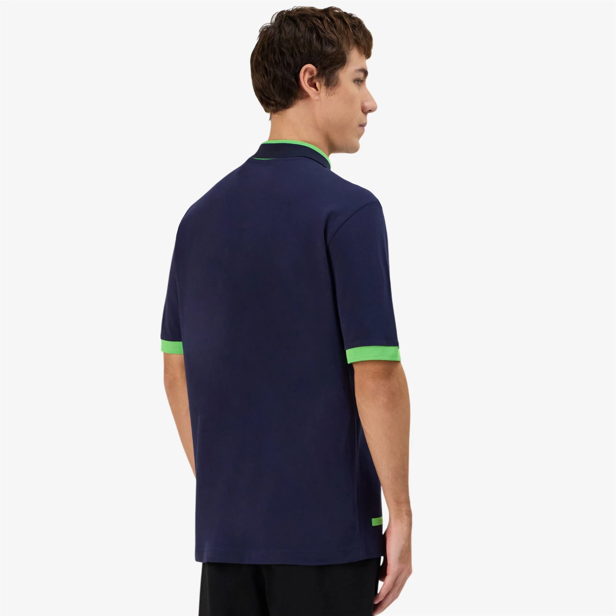 LOGO  NEON - Polo Shirts - Polo - Man - BLUE MARINE-NEON GREEN - Image 6