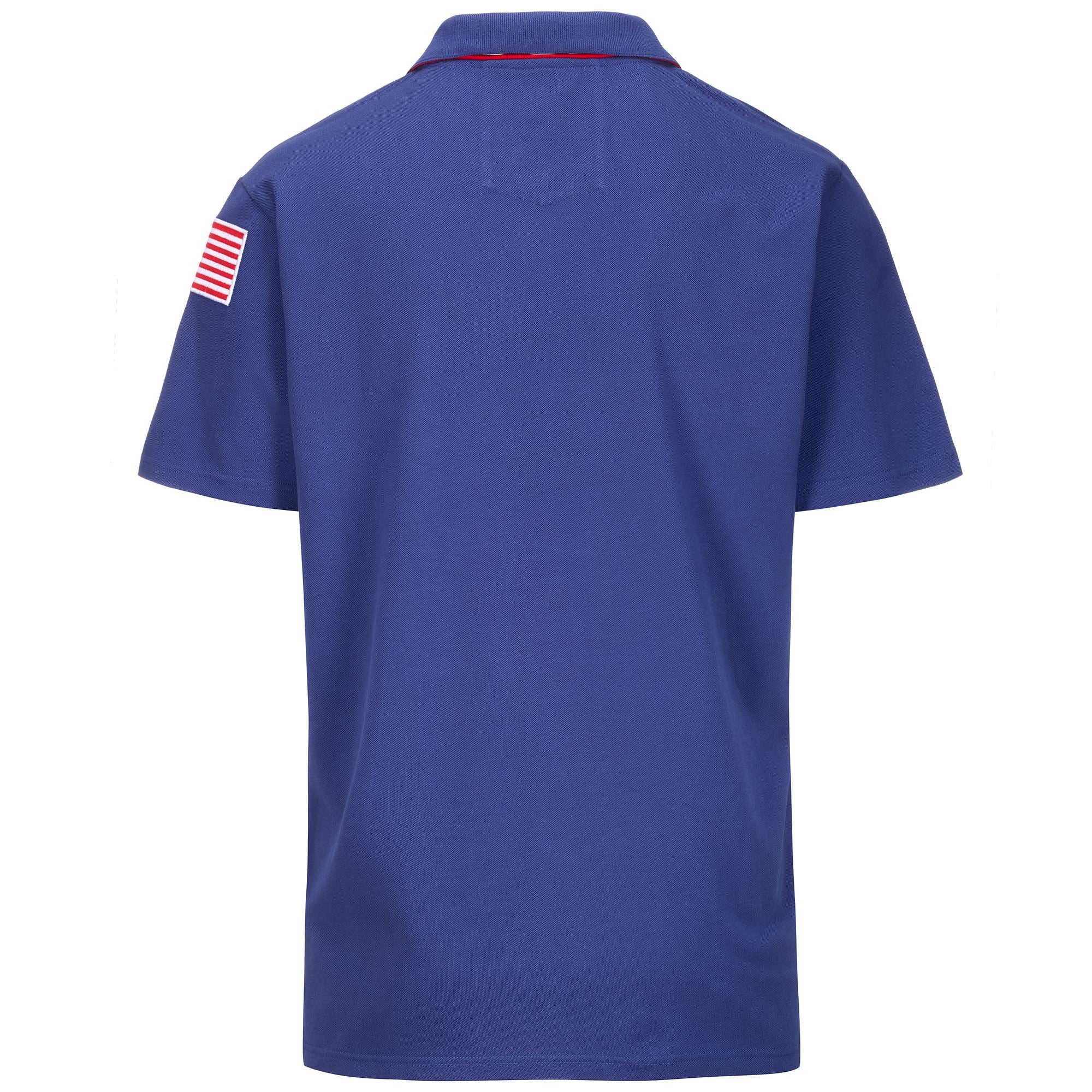 SUPPORTER ANGATA USA US - Polo Shirts - Polo - Unisex - BLUE FIORD-RED - Image 3