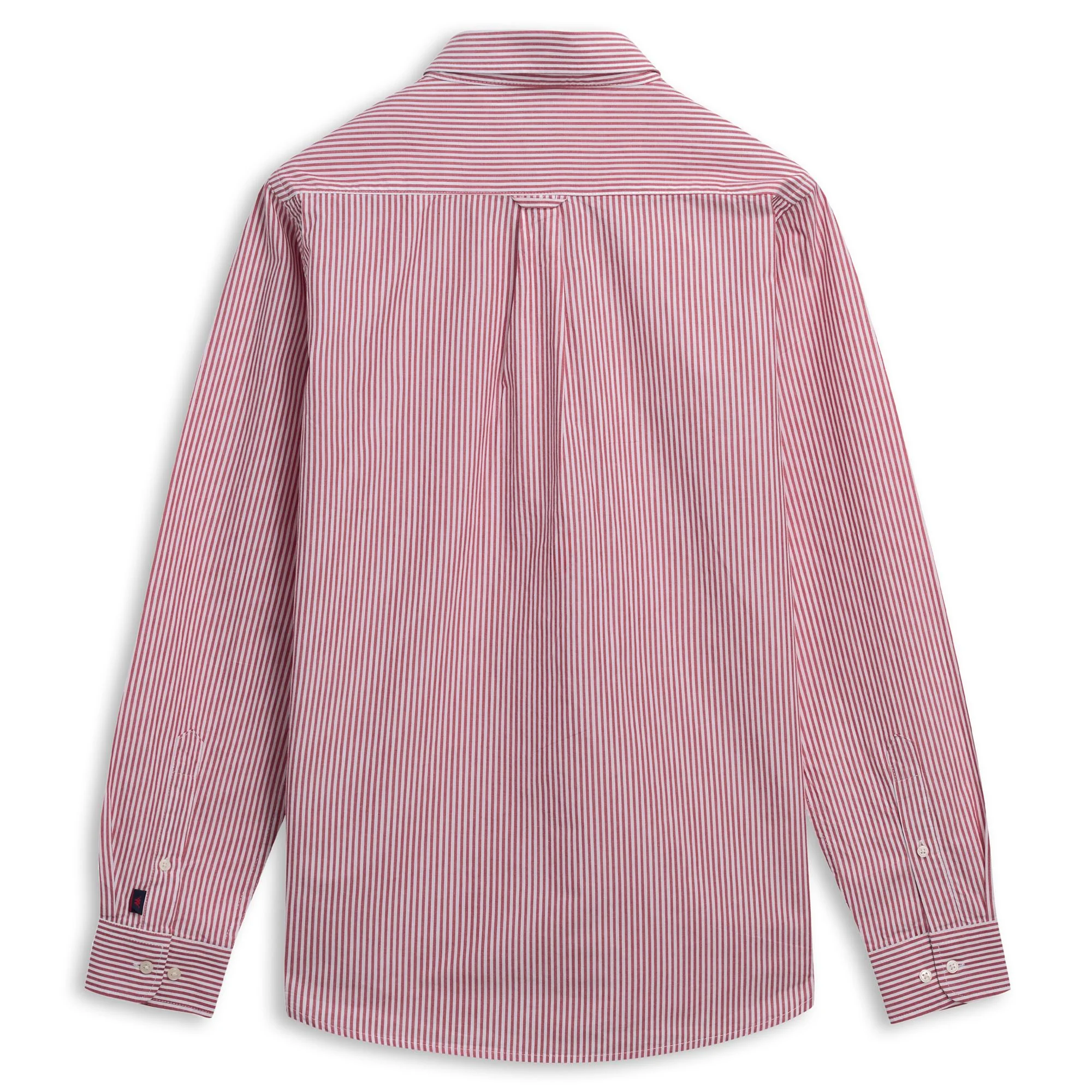 IDALGO - SHIRTS - Button  Down - Man - WHITE-RED MD CORAL STRIPE - Image 2