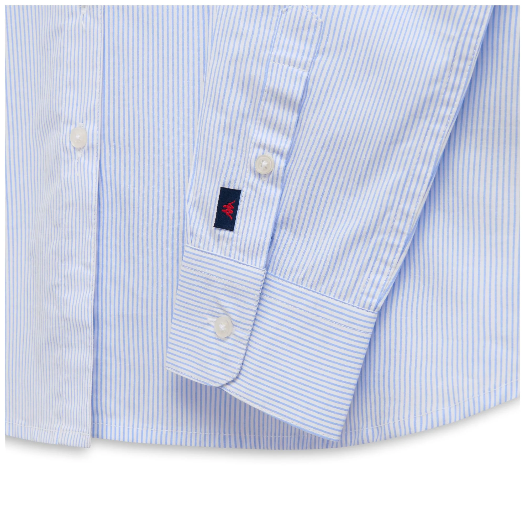LEYNA - SHIRTS - CLASSIC - Woman - WHITE-AZURE STRIPE - Image 3
