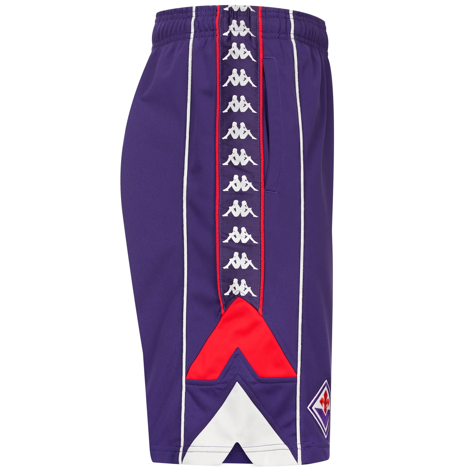222 BANDA FOBY FIORENTINA - Shorts - Sport  Shorts - Man - VIOLET MD-RED-WHITE WHISPER - Image 2
