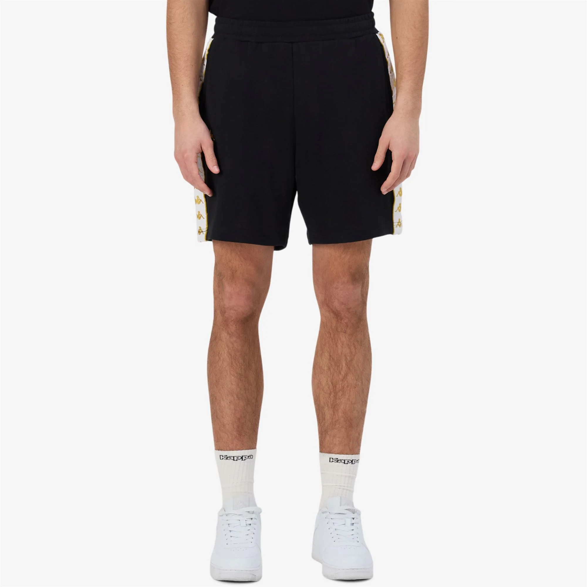 222 BANDA   OVIEDO - Shorts - Sport  Shorts - Man - BLACK-YELLOW GOLD RICH-WHITE - Image 5