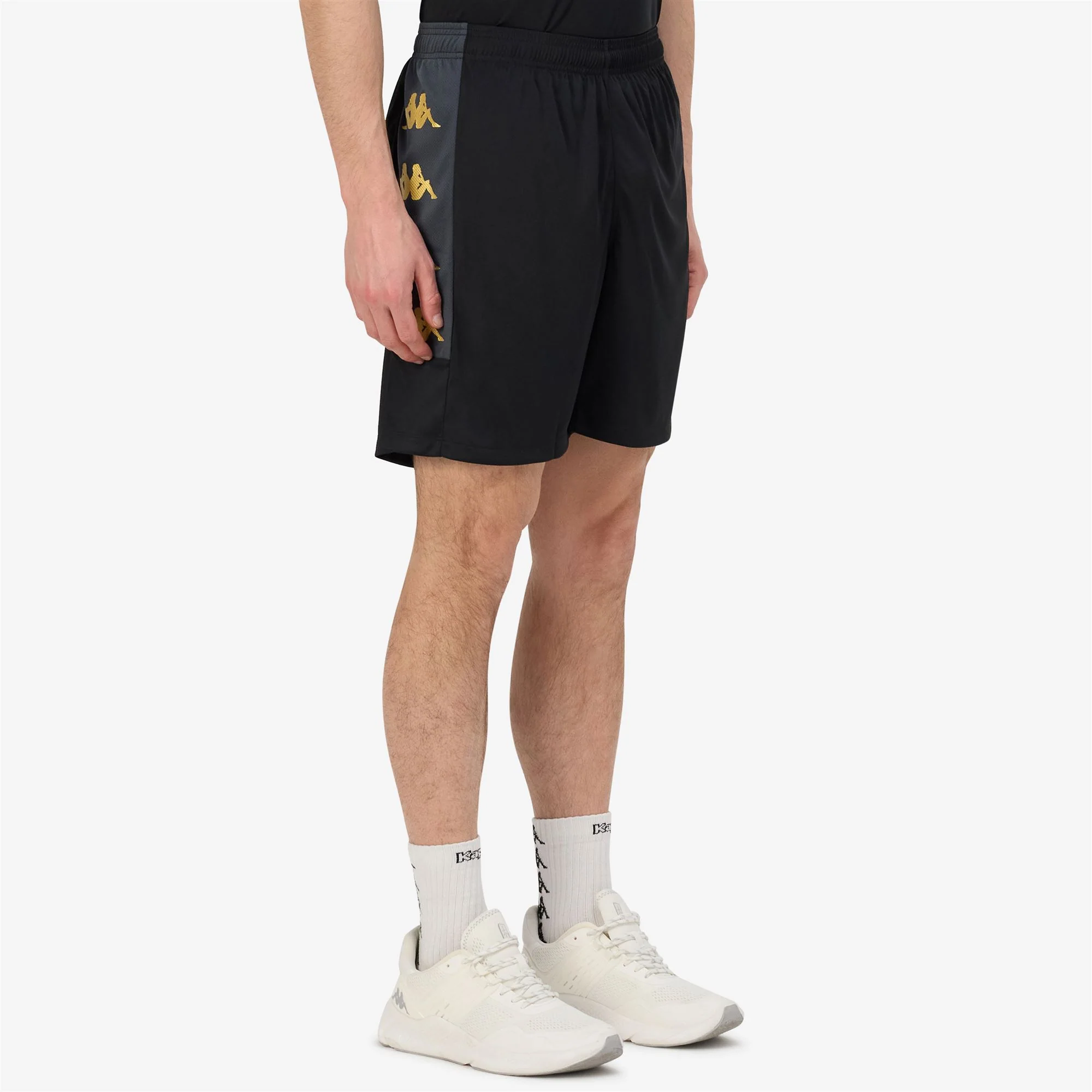 KAPPA4FOOTBALL GONDO - Shorts - Sport  Shorts - Man - BLACK-GREY DK - Image 6