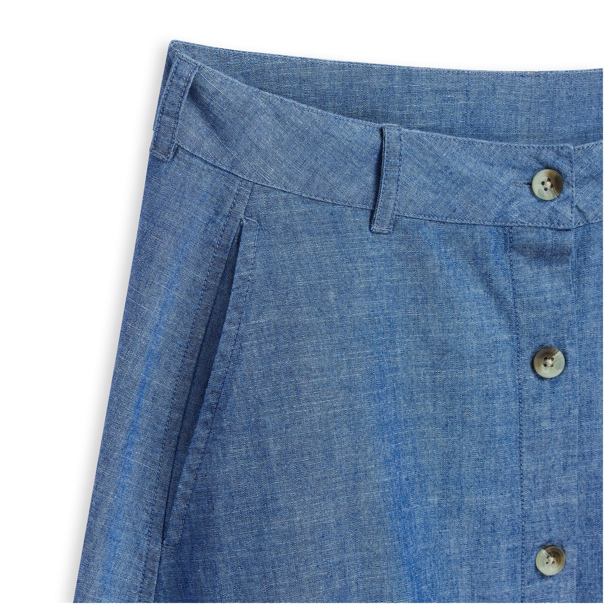 SIGRID CHAMBRAY - Skirts - Long - Woman - LT BLUE INDIGO - Image 3