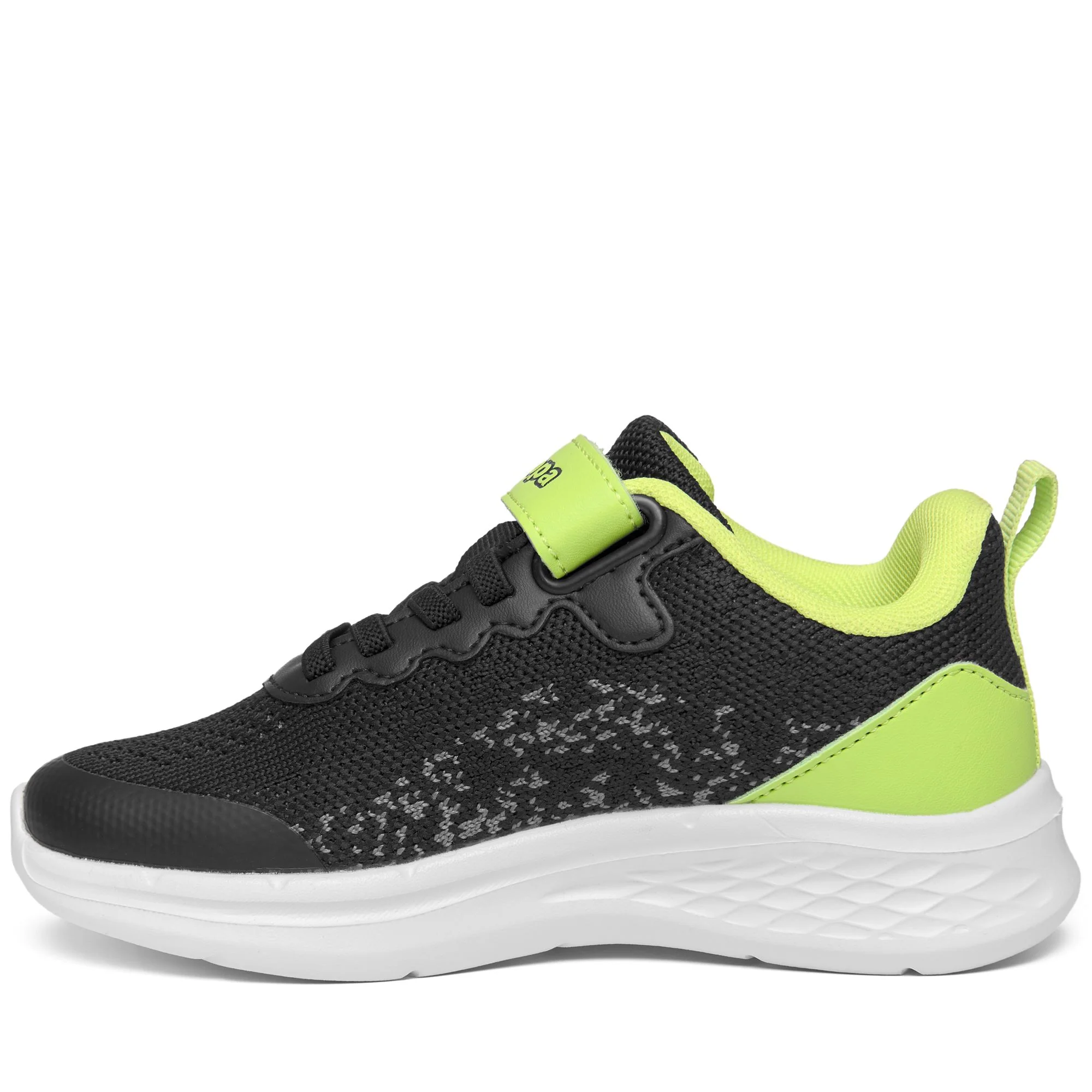 LOGO  POSTIE EV KID - Sneakers - Low Cut - Kid unisex - BLACK-GREEN ACID - Image 4