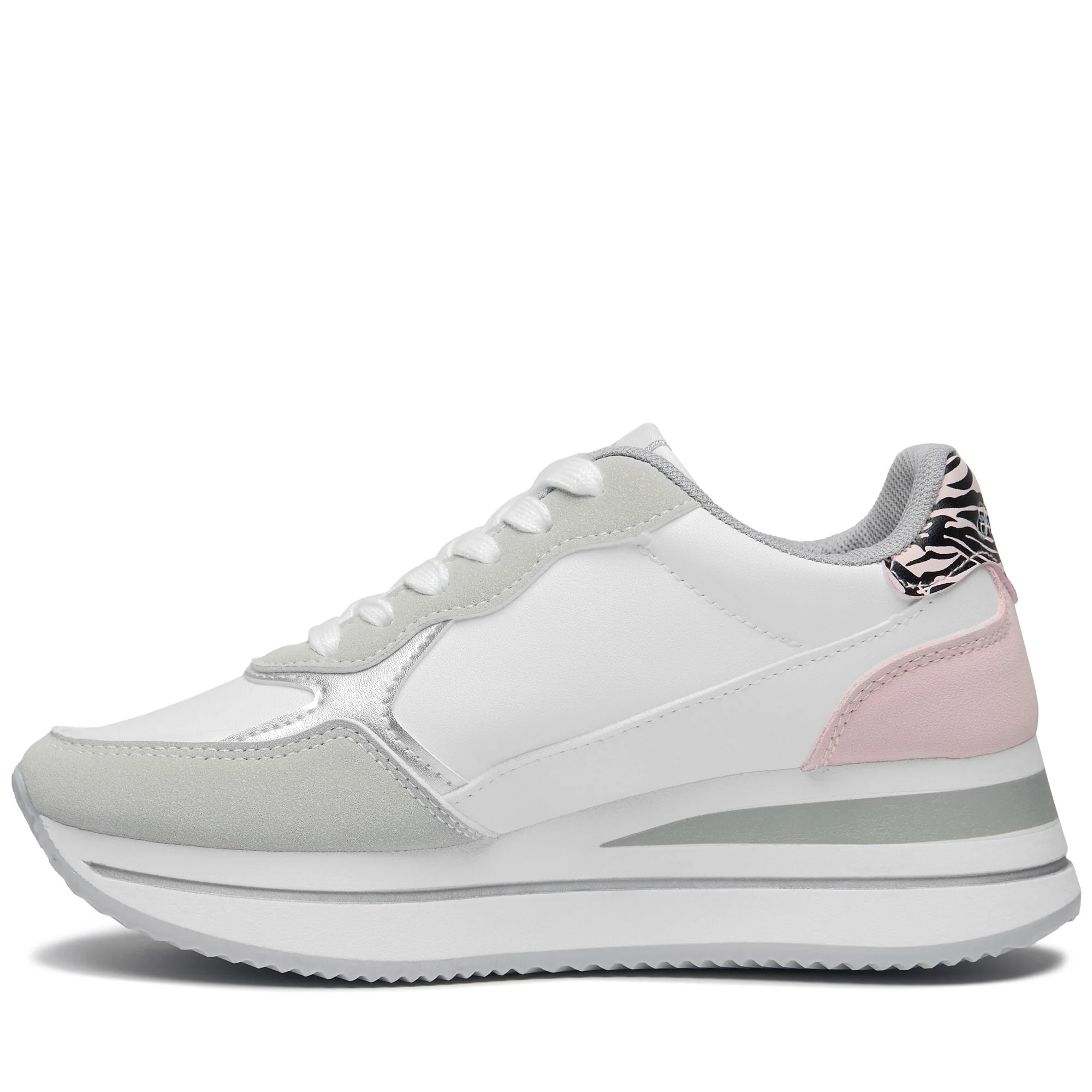 LOGO GEENA 3 - Sneakers - Low Cut - Woman - WHITE-GREY LT LEAD-PINK CALCITE - Image 5