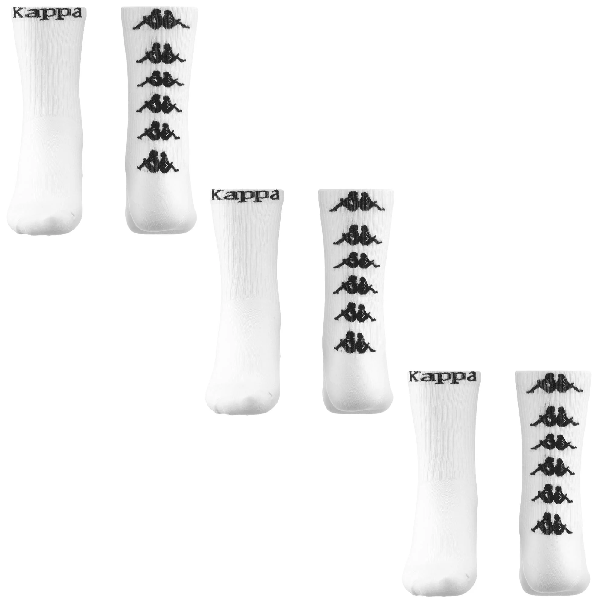 ATEL 3PACK - Socks - Crew Sock - Unisex - WHITE-BLACK - Image 2