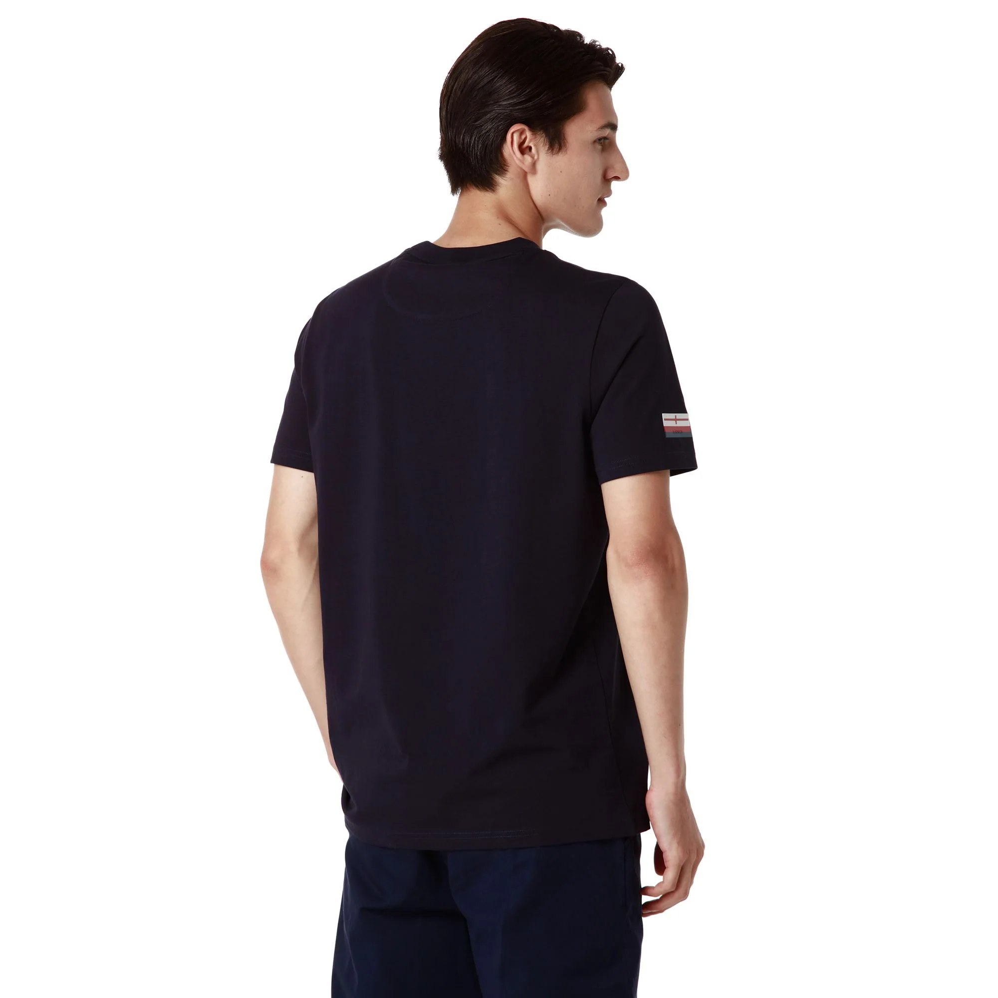 LUC GENOA - T-ShirtsTop - T-Shirt - Man - BLUE MARINE-RED BLAZE - Image 5