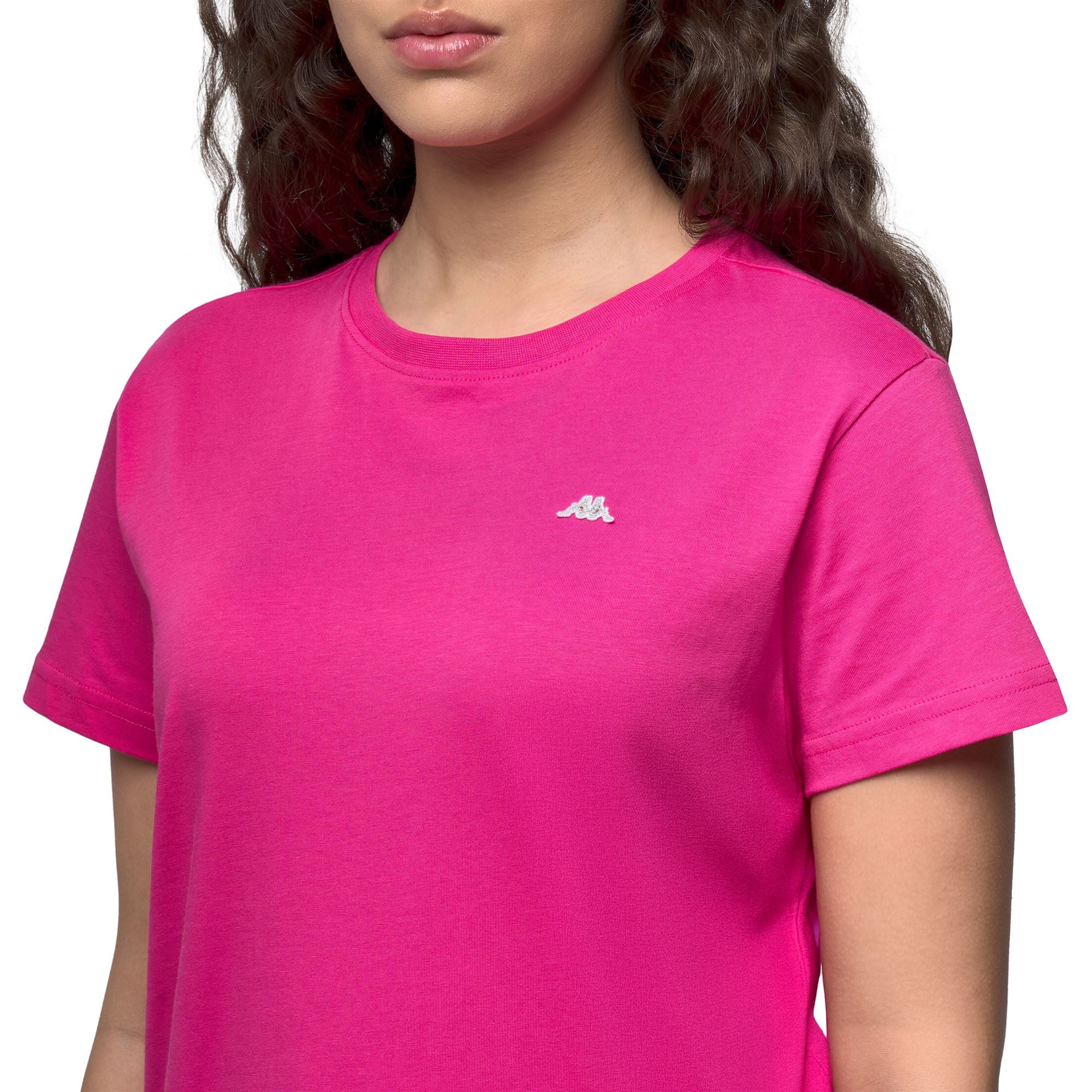 KATIE - T-ShirtsTop - T-Shirt - Woman - FUCHSIA PURPLE-GREY SILVER - Image 3